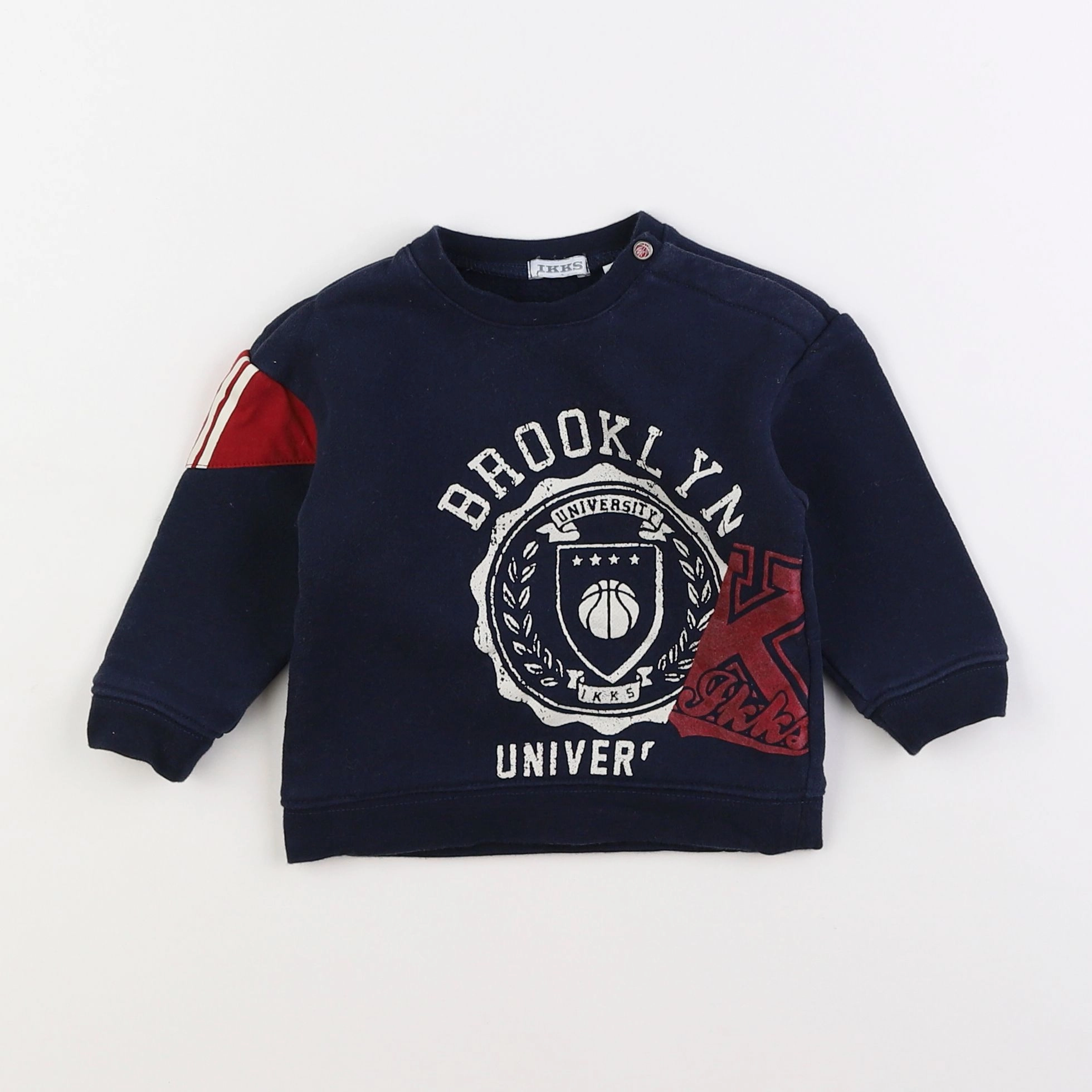 IKKS - sweat bleu - 12 mois