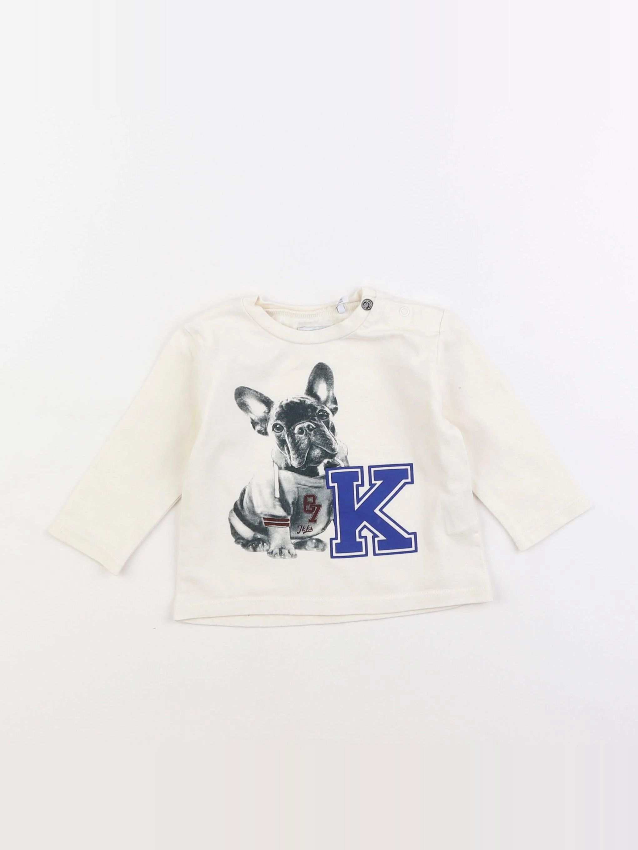 IKKS - tee-shirt blanc - 6 mois