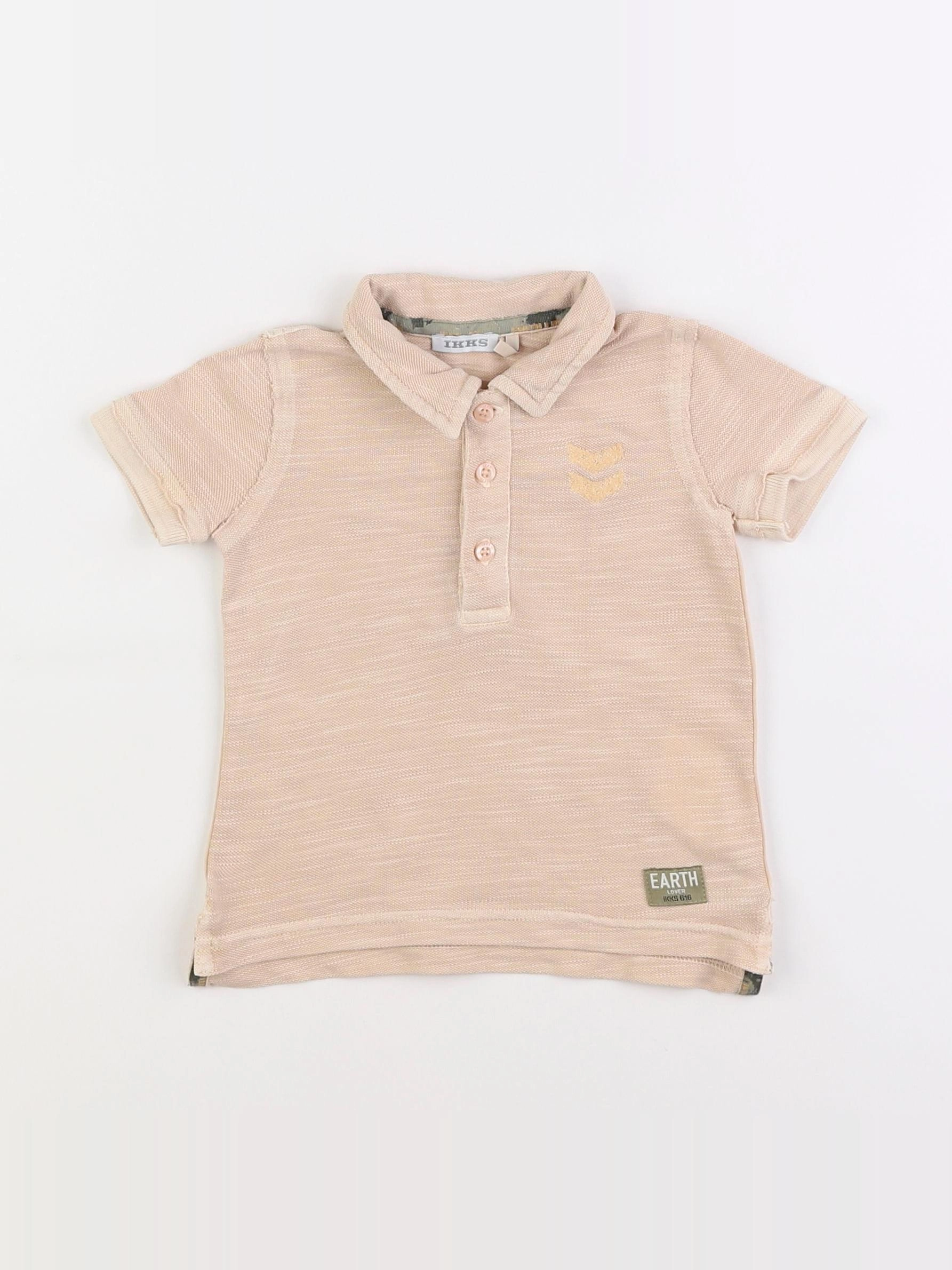 IKKS - polo beige - 12 mois