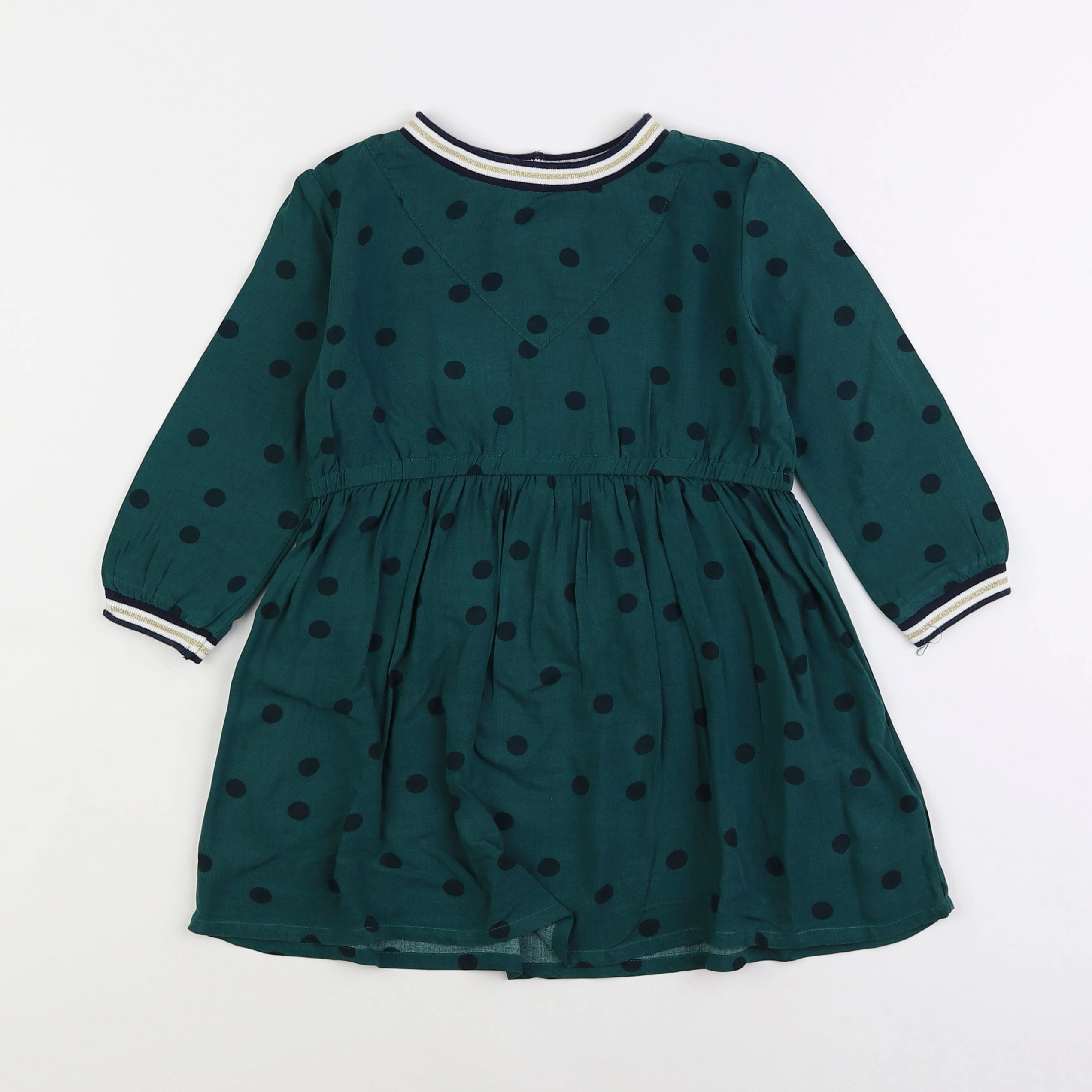 Vertbaudet - robe vert - 4 ans