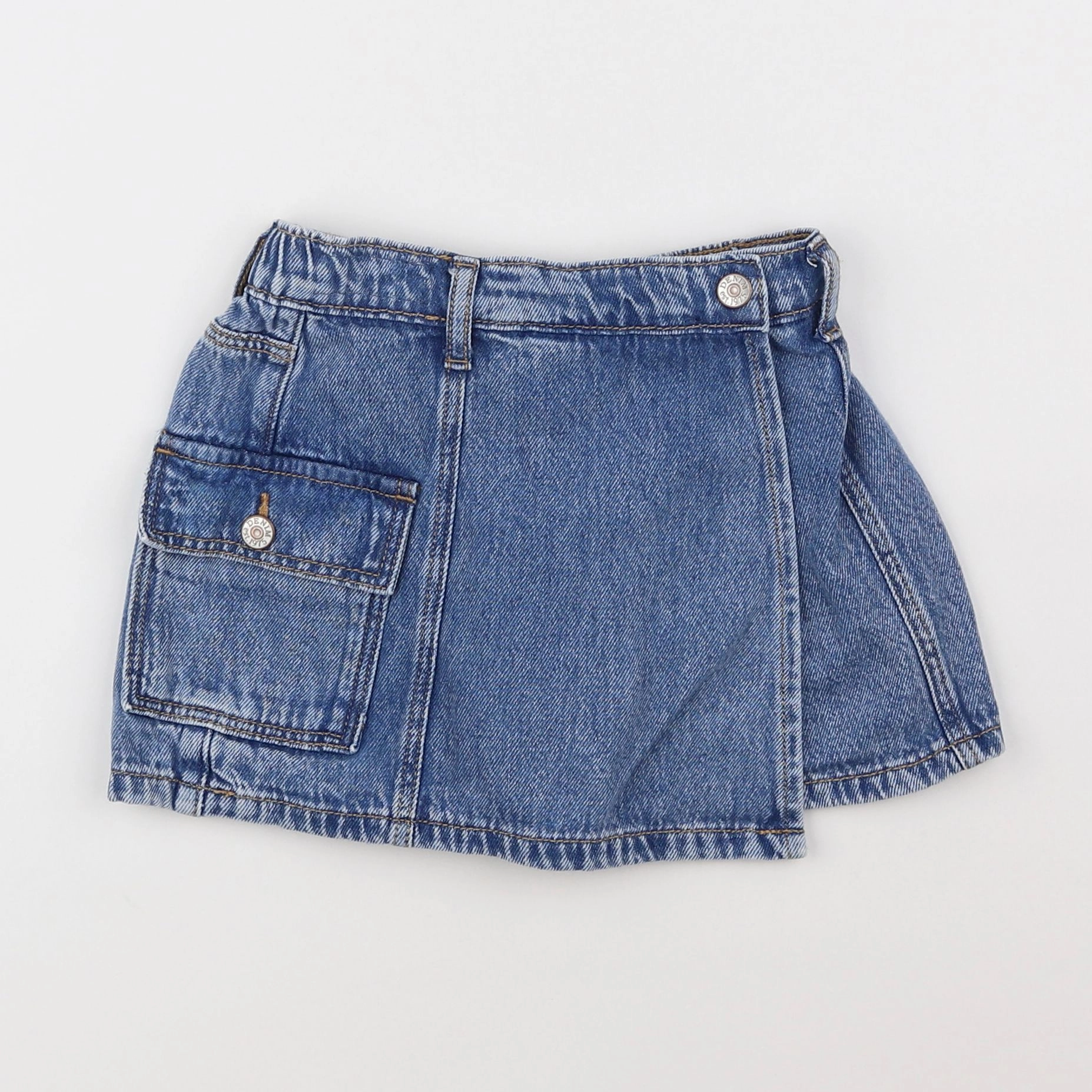 Zara - jupe short bleu - 5/6 ans