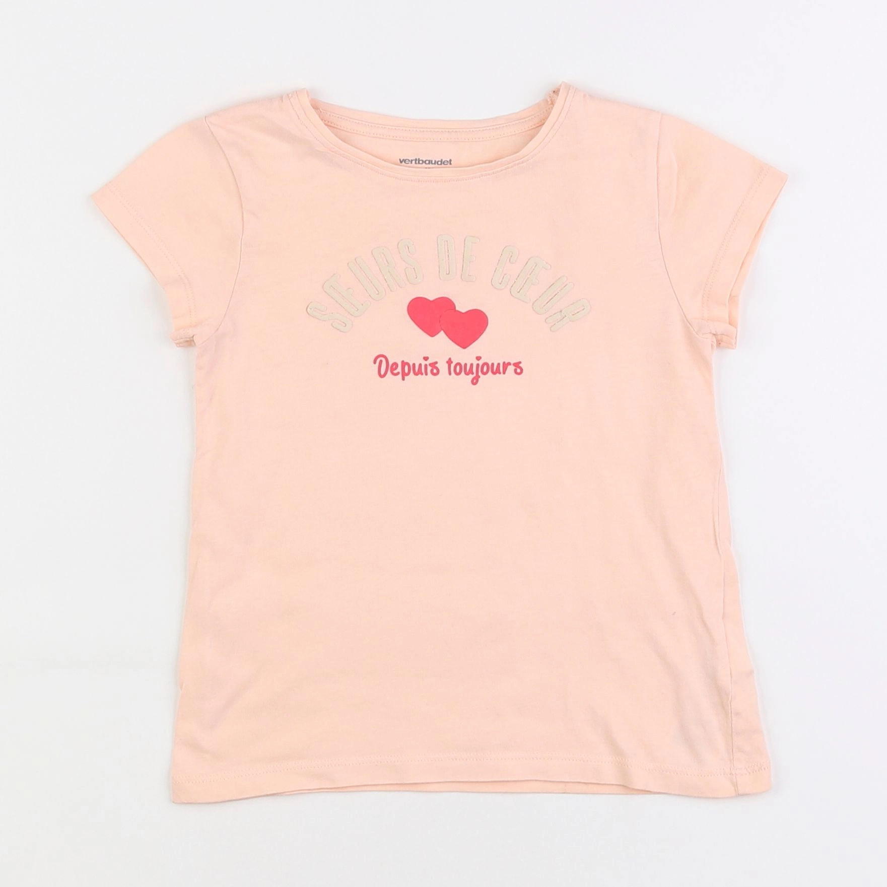 Vertbaudet - tee-shirt orange - 4 ans