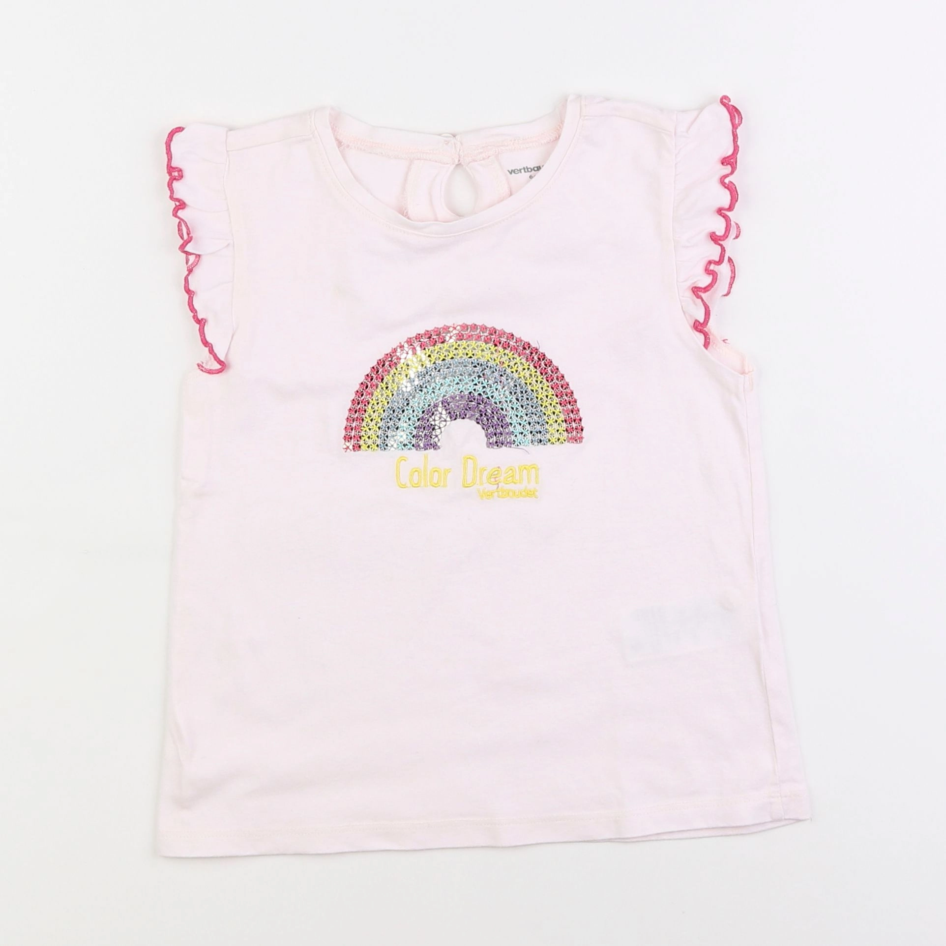 Vertbaudet - tee-shirt multicolore - 6 ans