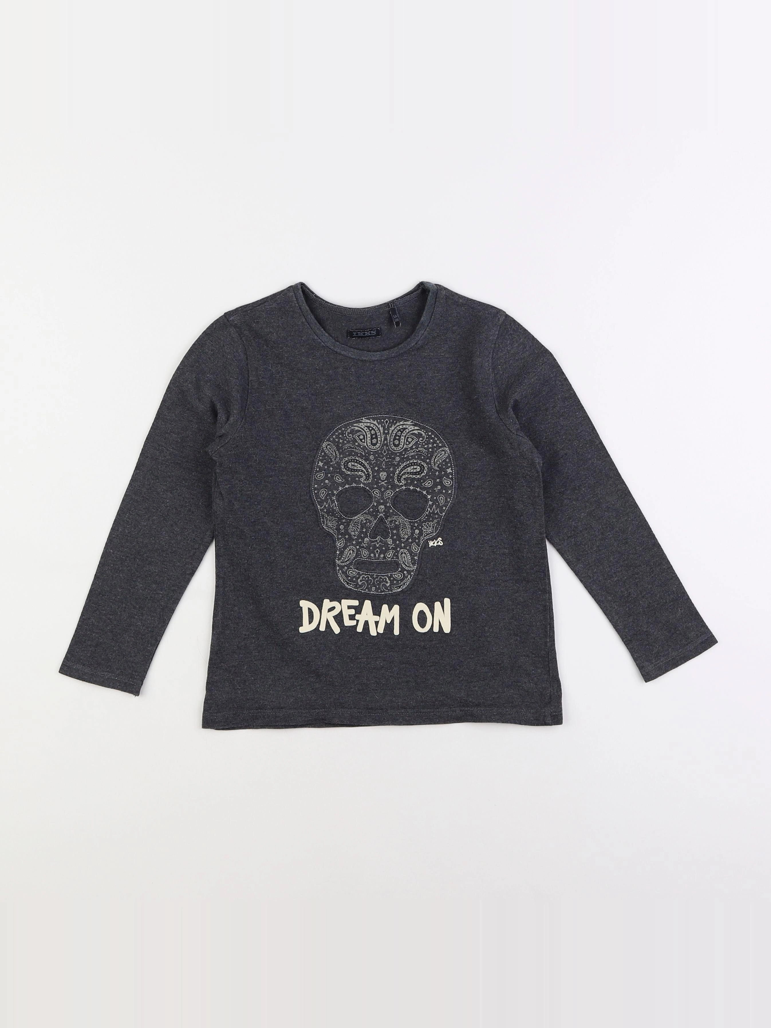 IKKS - tee-shirt gris - 5 ans