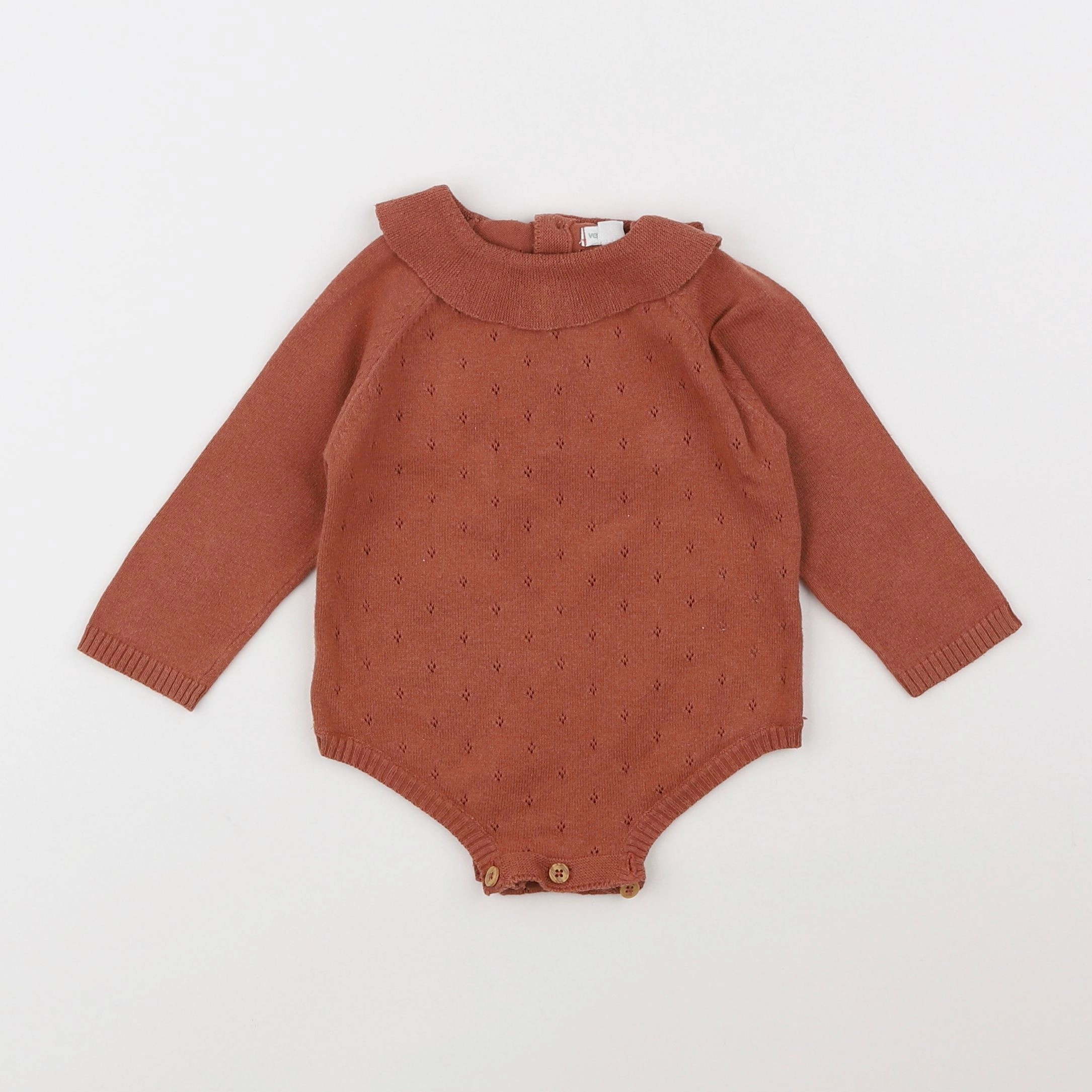 Vertbaudet - combinaison orange - 3 mois