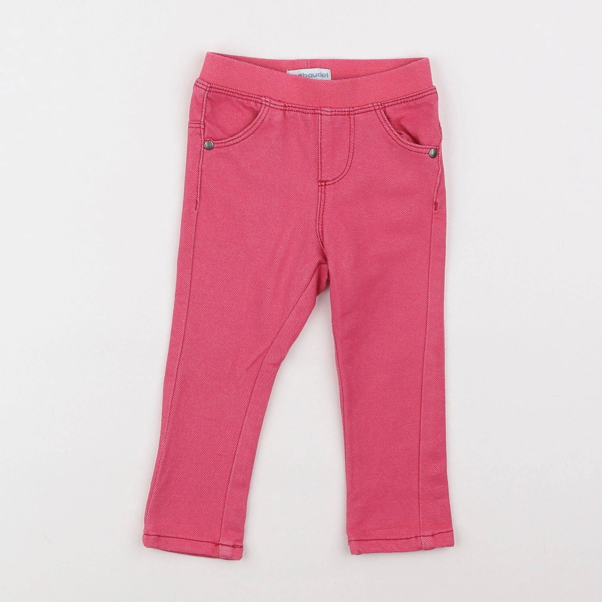 Vertbaudet - jegging rose - 9 mois