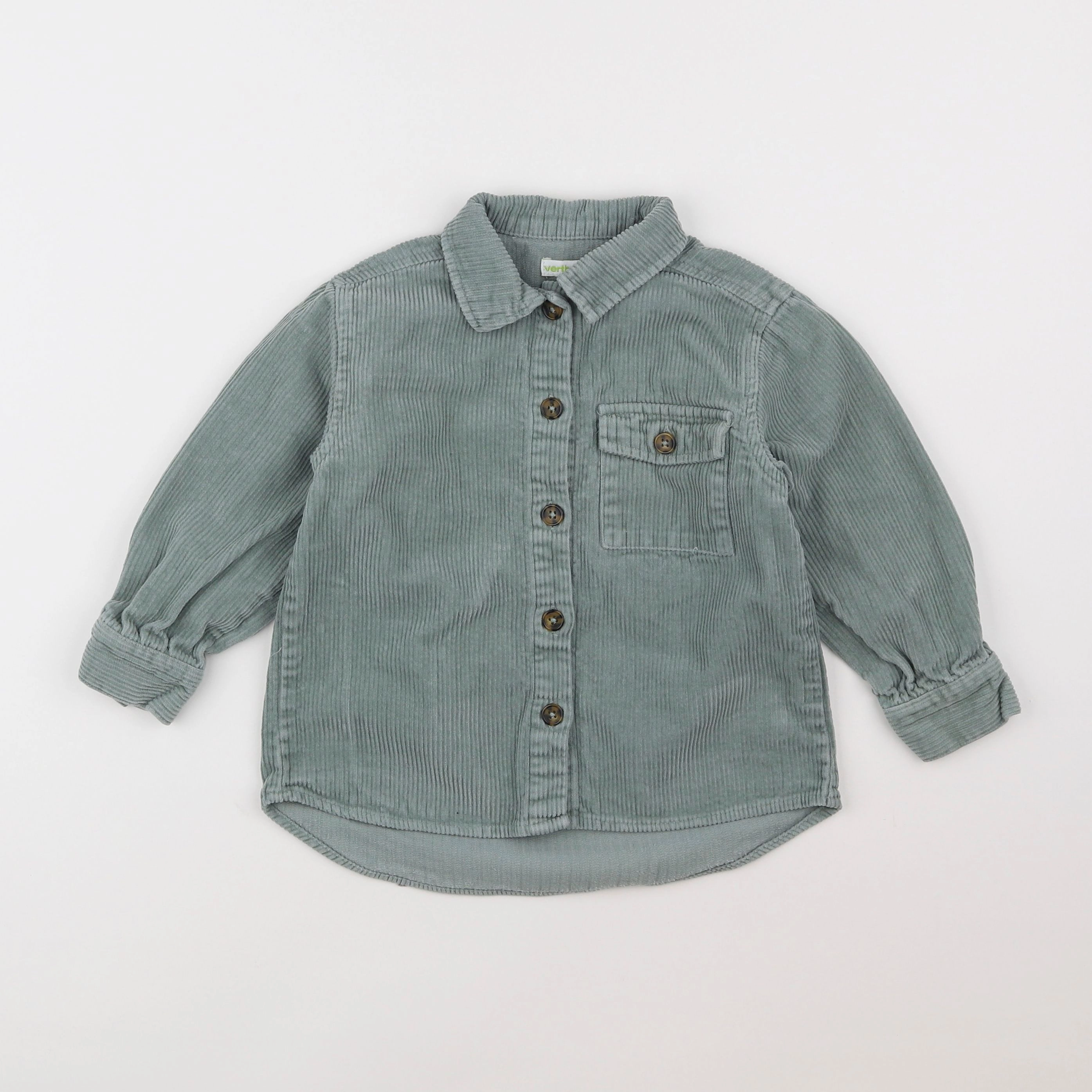 Vertbaudet - veste vert - 4 ans