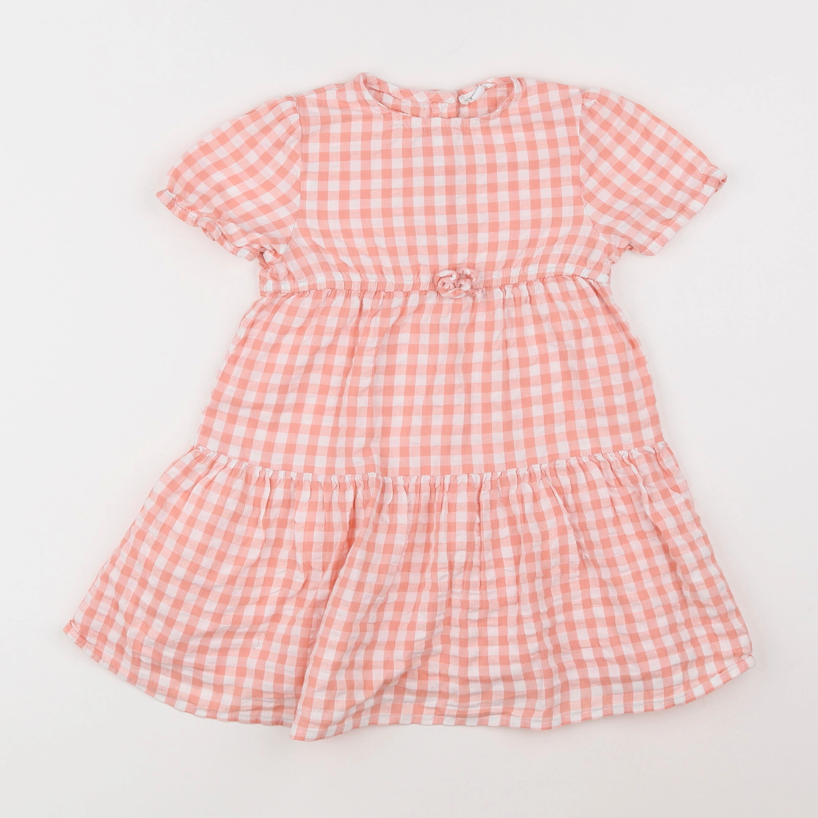 Vertbaudet - robe rose, blanc - 5 ans