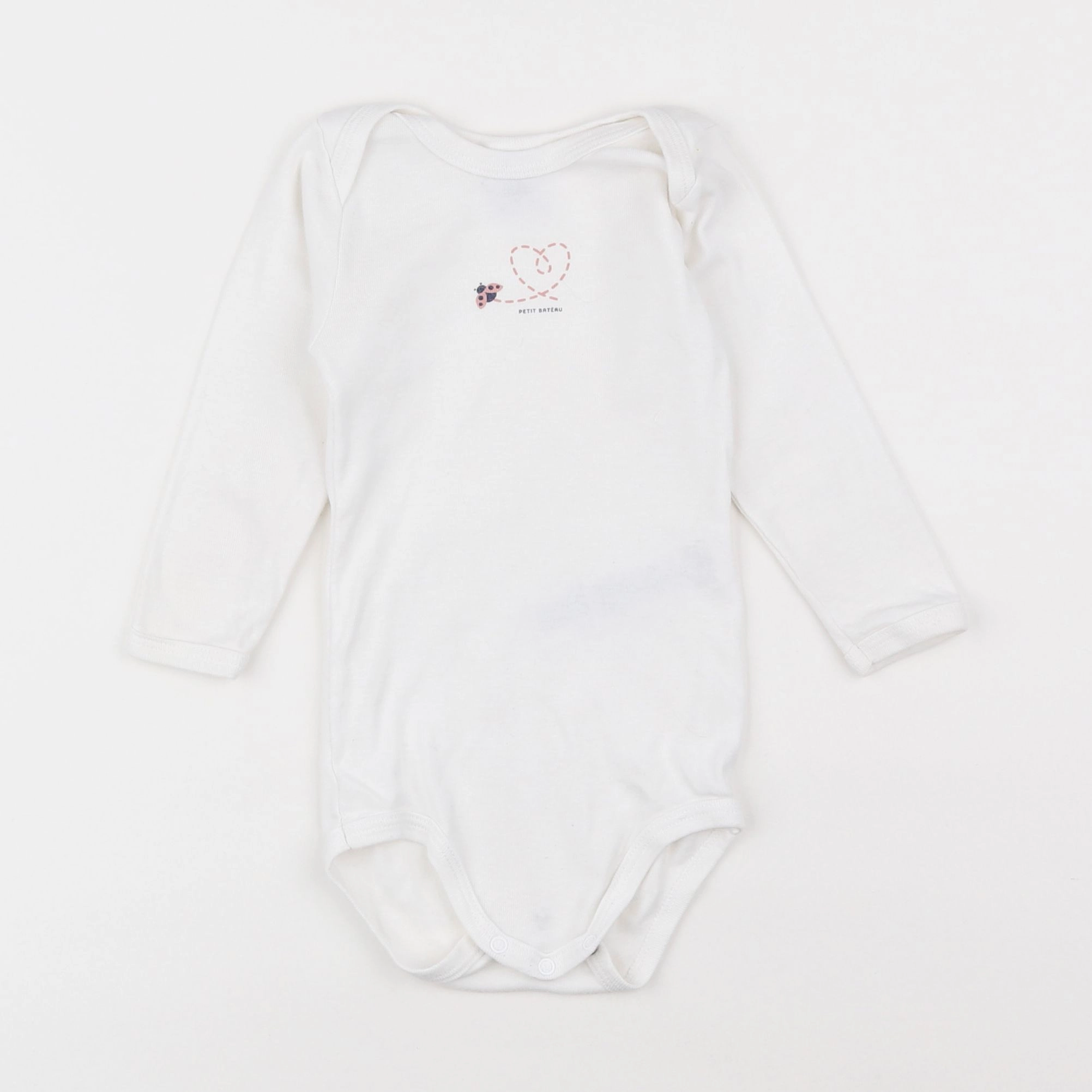 Petit Bateau - body blanc - 18 mois