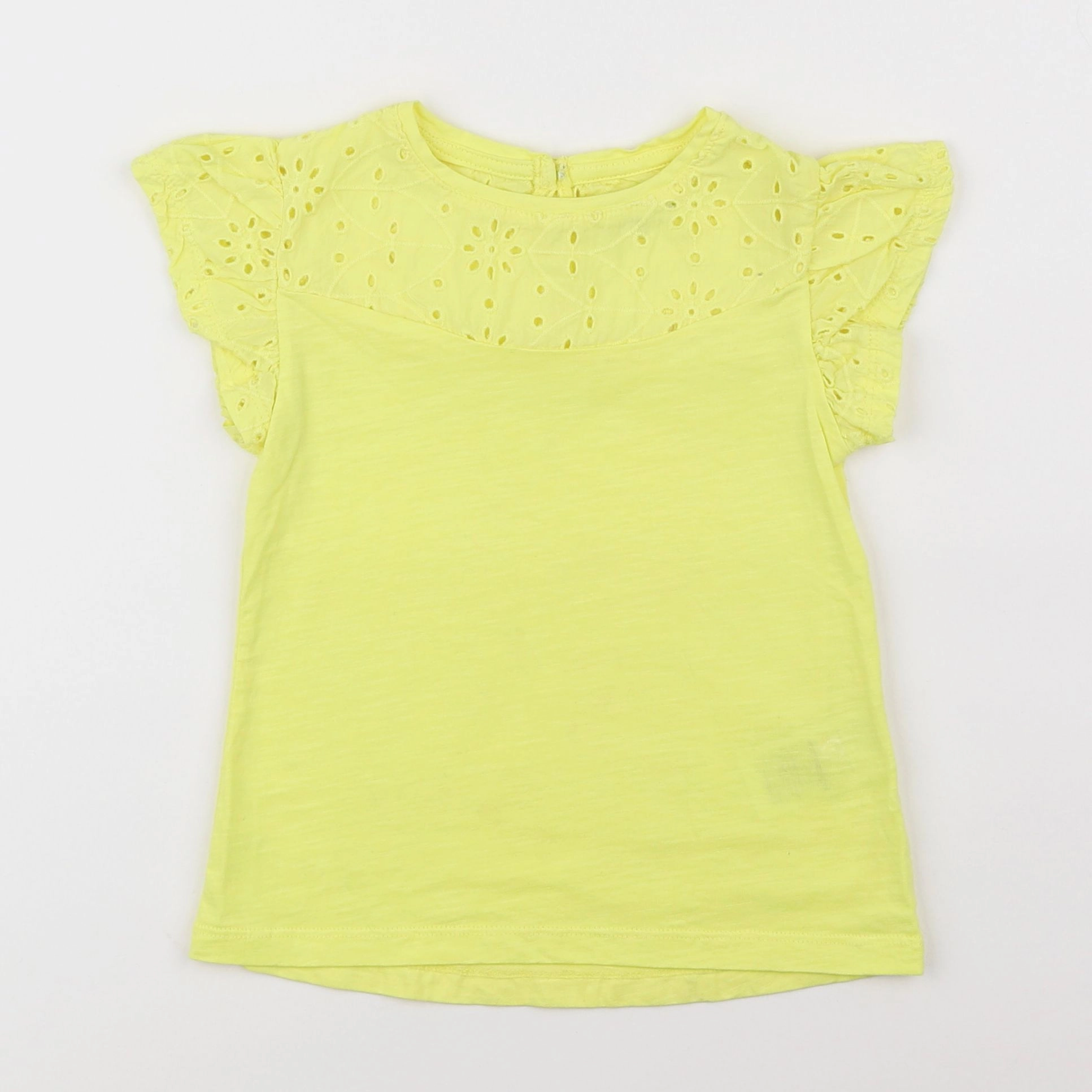 Vertbaudet - tee-shirt jaune fluo - 5 ans