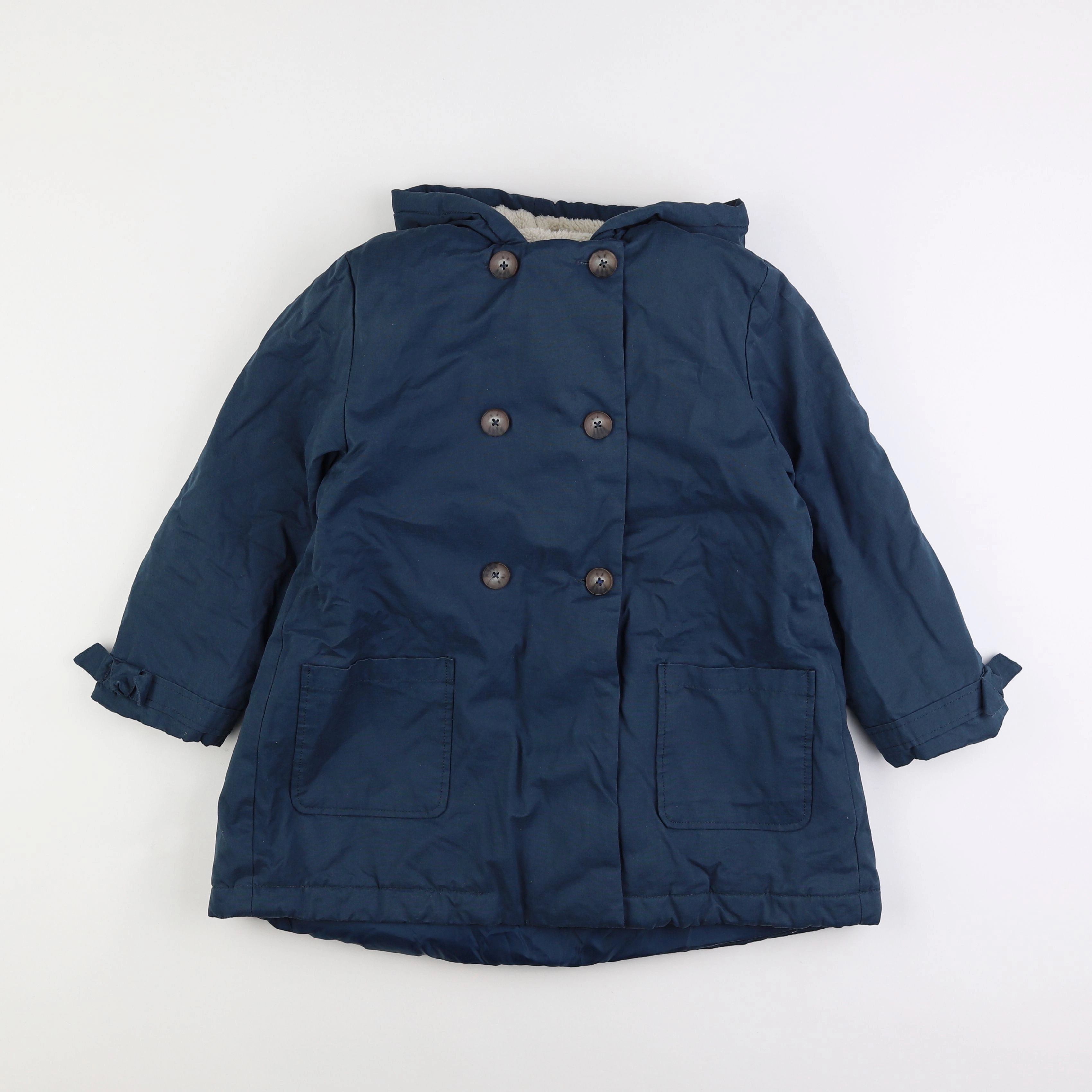 Vertbaudet - parka bleu - 10 ans