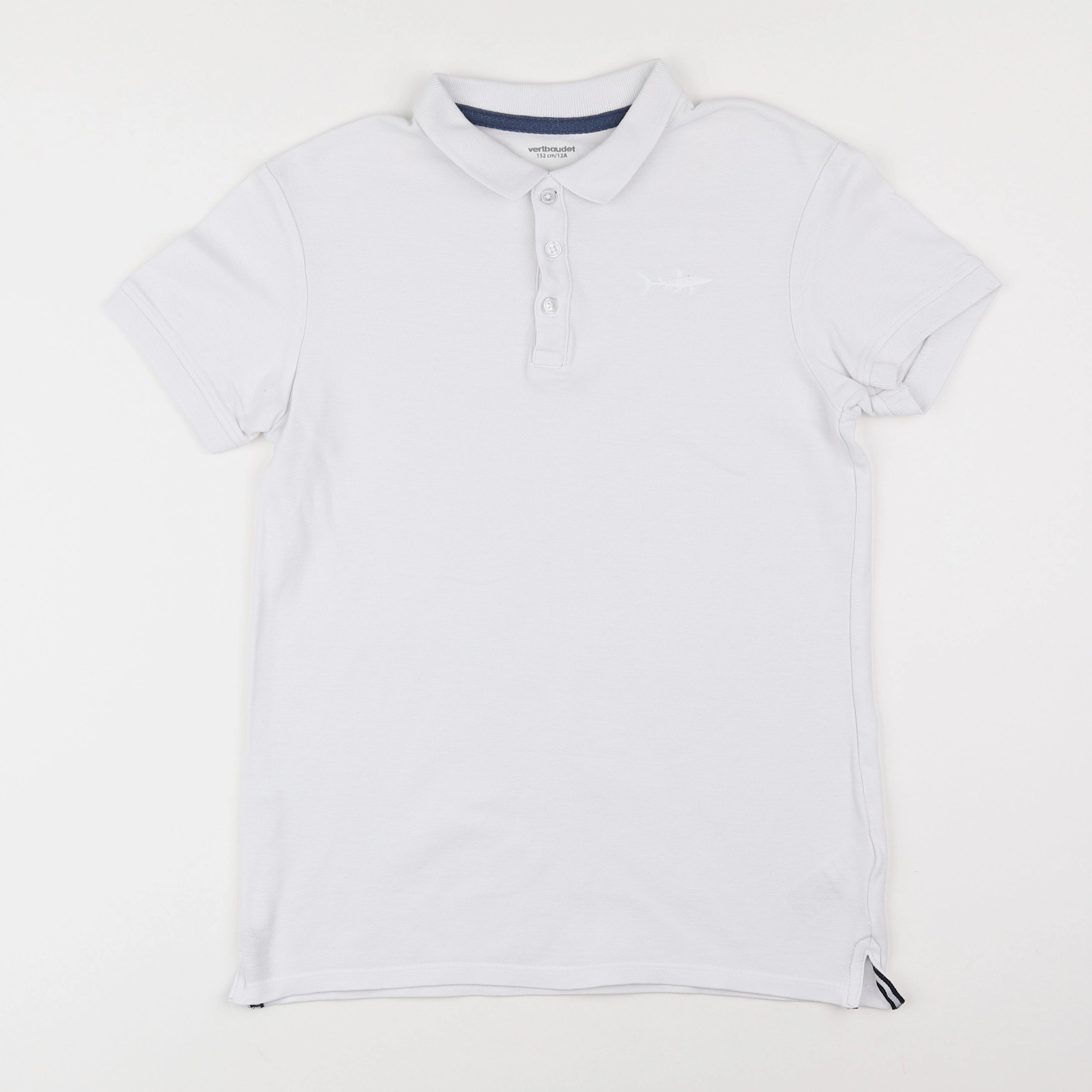 Vertbaudet - polo blanc - 12 ans