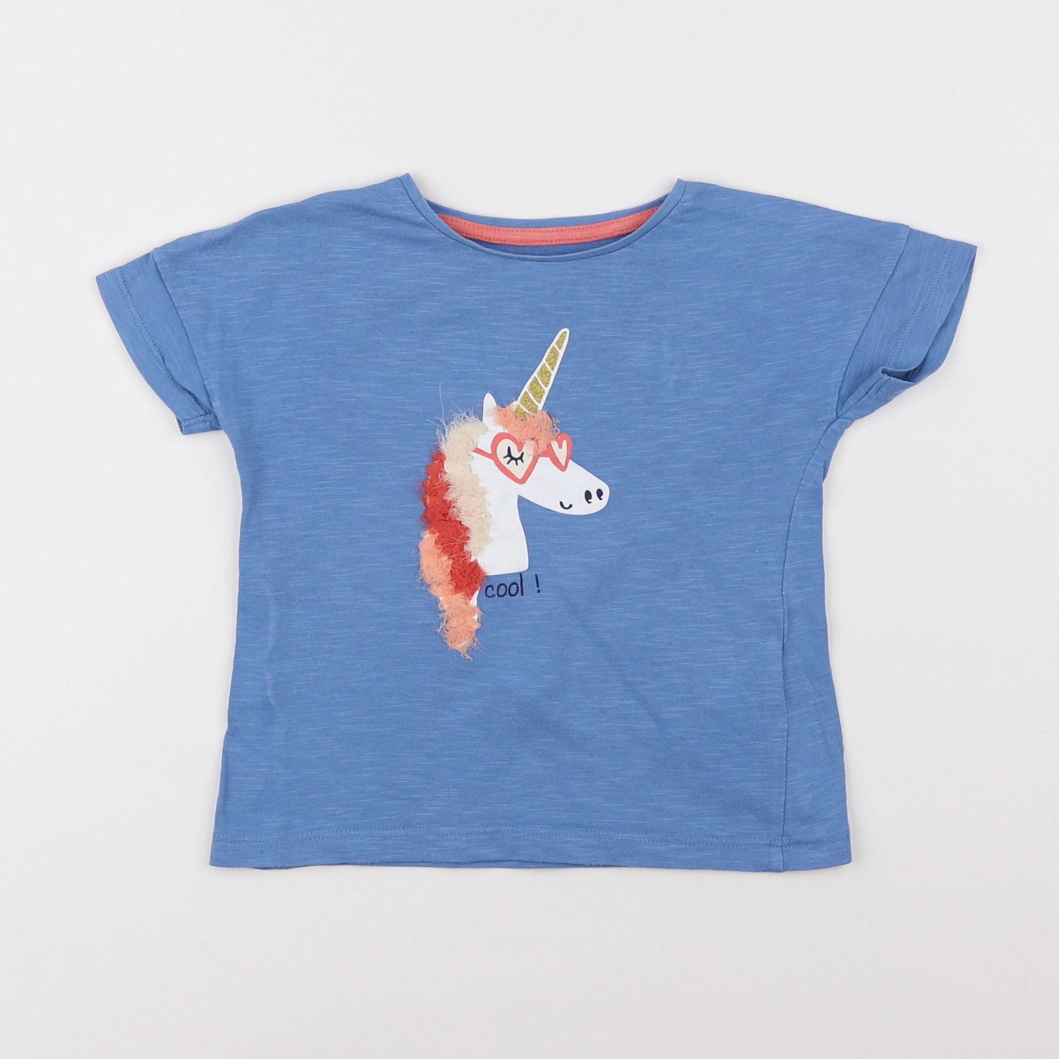 Vertbaudet - tee-shirt bleu - 3 ans