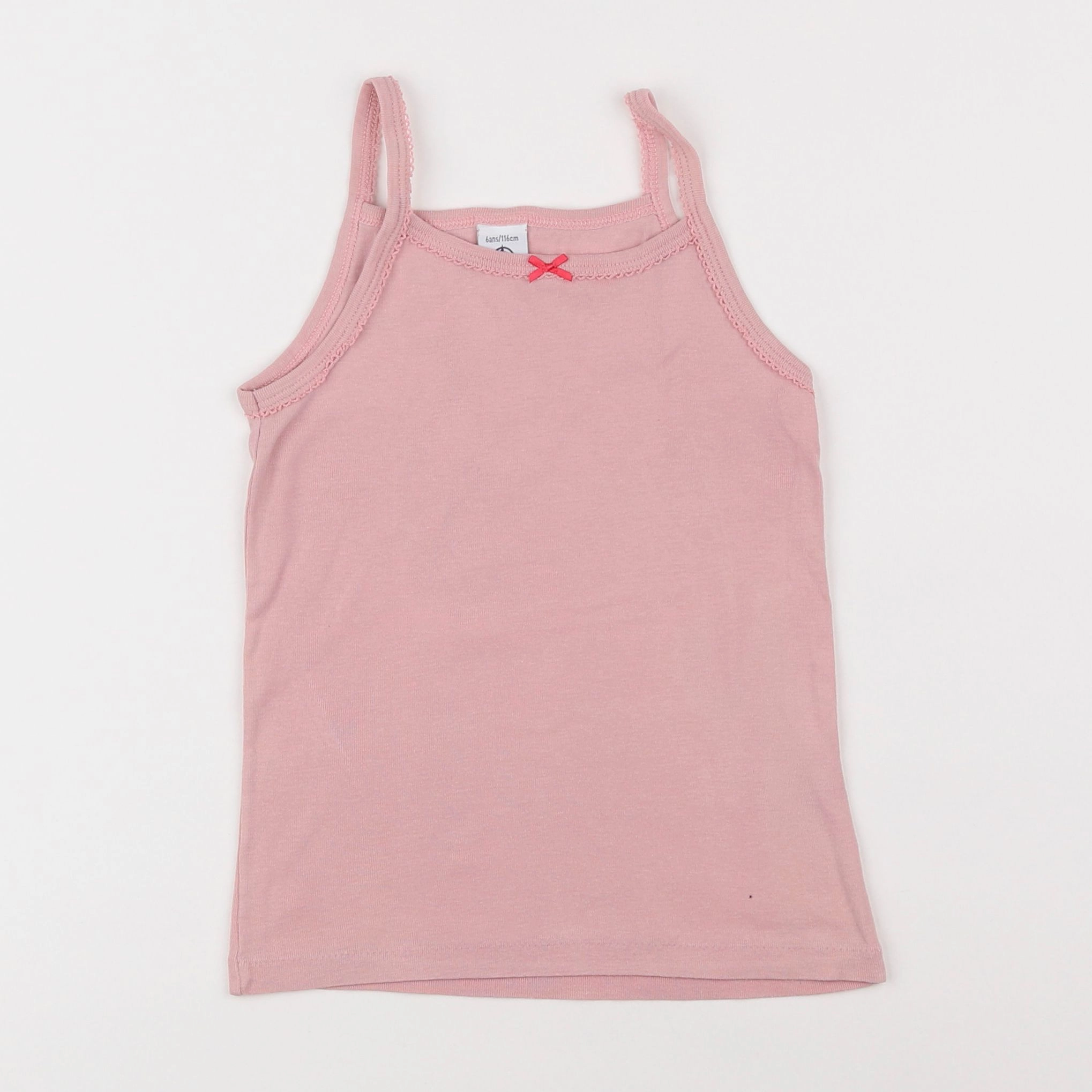 Petit Bateau - maillot de corps rose - 6 ans