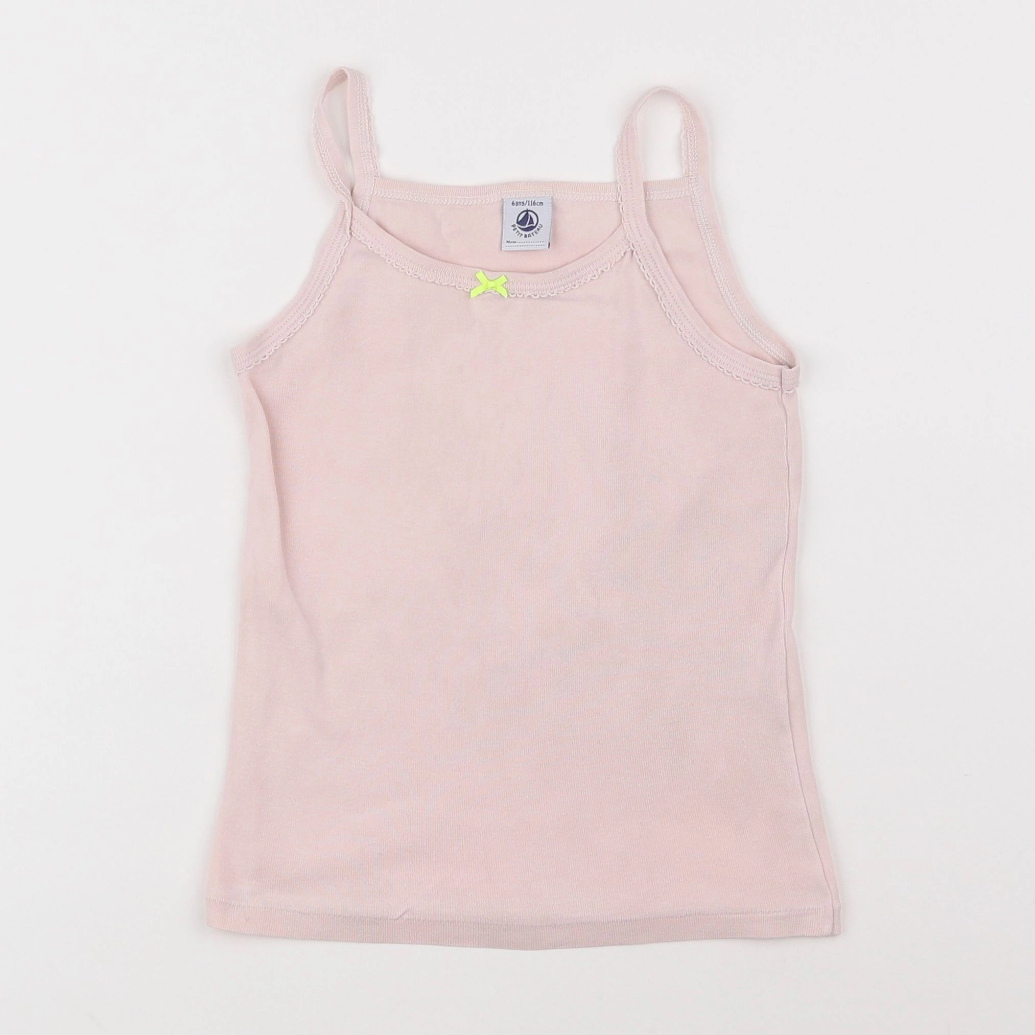 Petit Bateau - maillot de corps rose - 6 ans