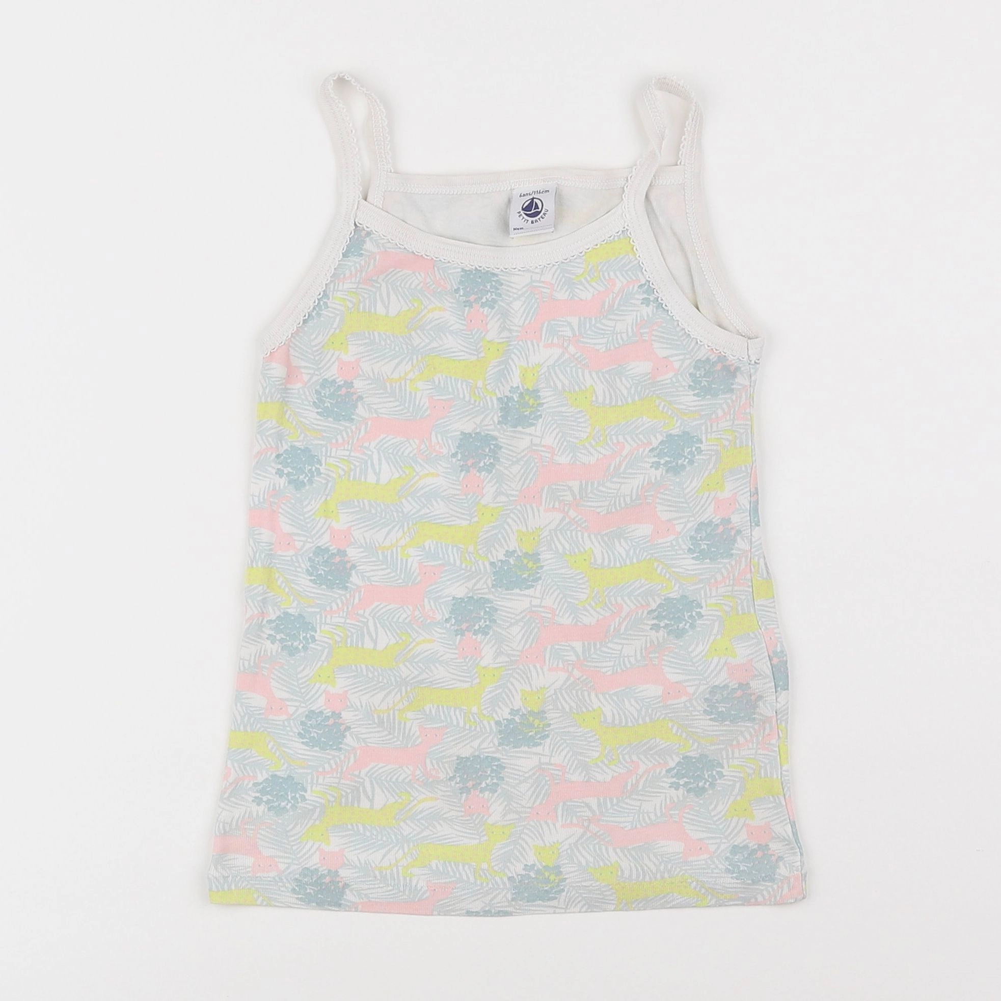 Petit Bateau - maillot de corps multicolore - 6 ans