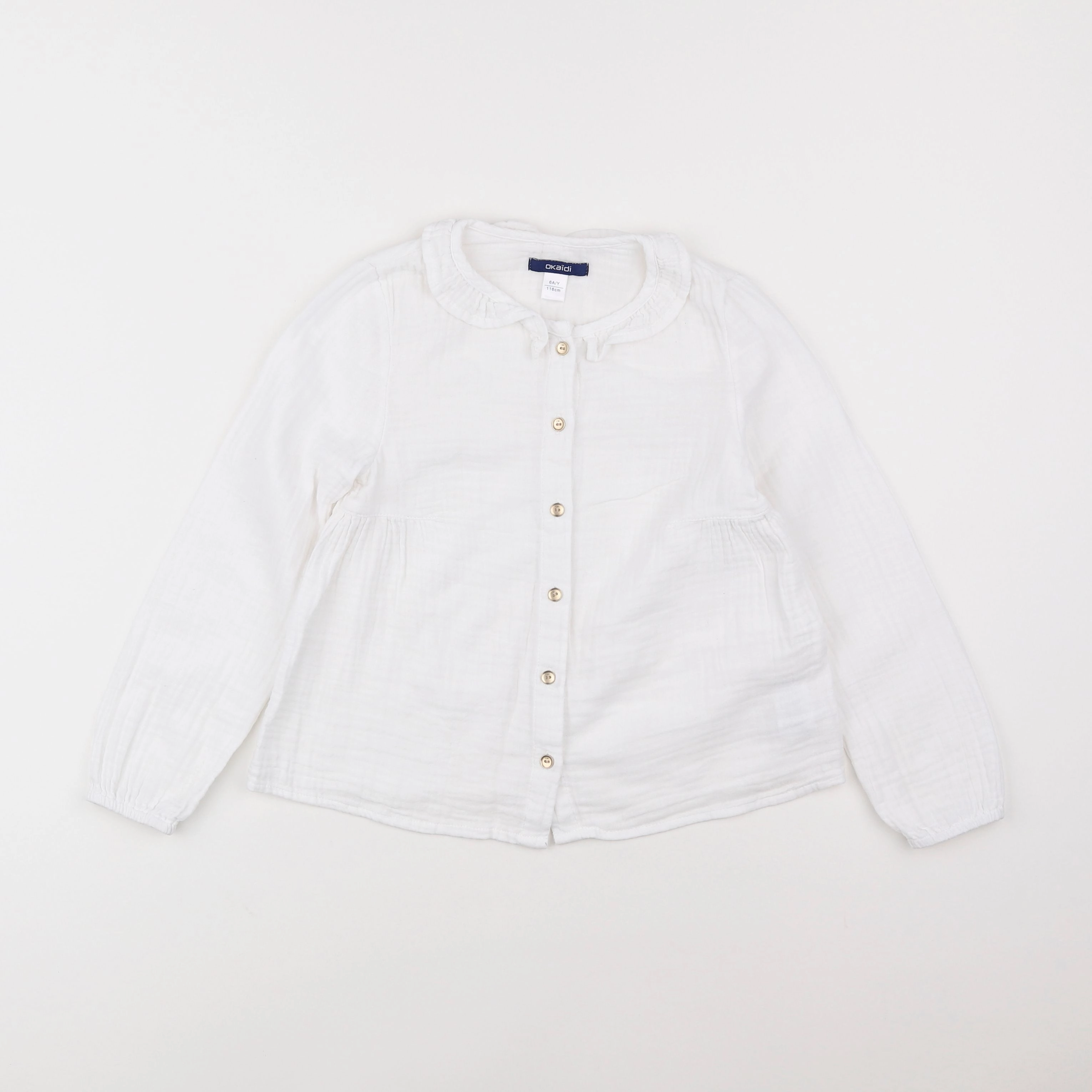 Okaidi - blouse blanc - 6 ans