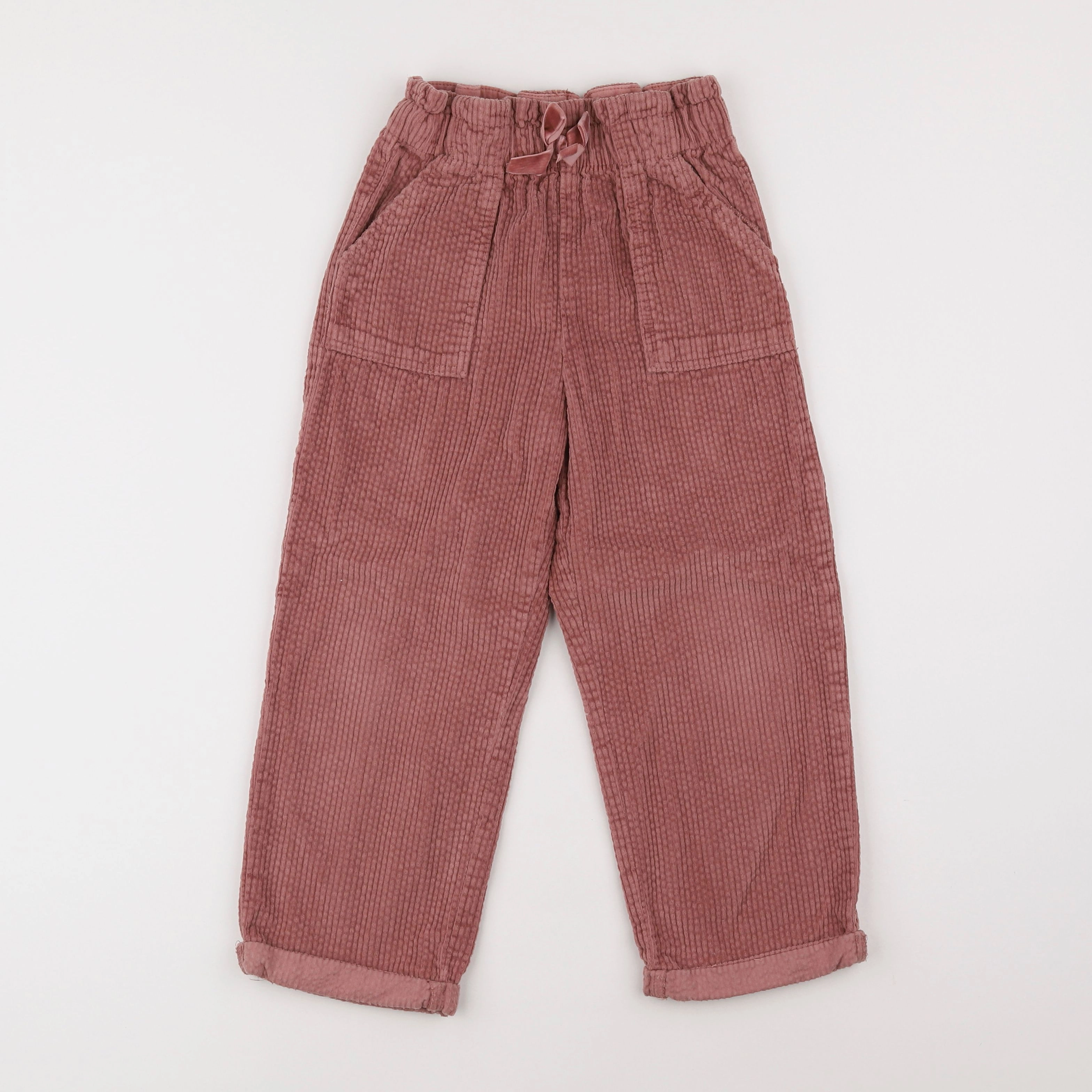 Vertbaudet - pantalon rose - 7 ans