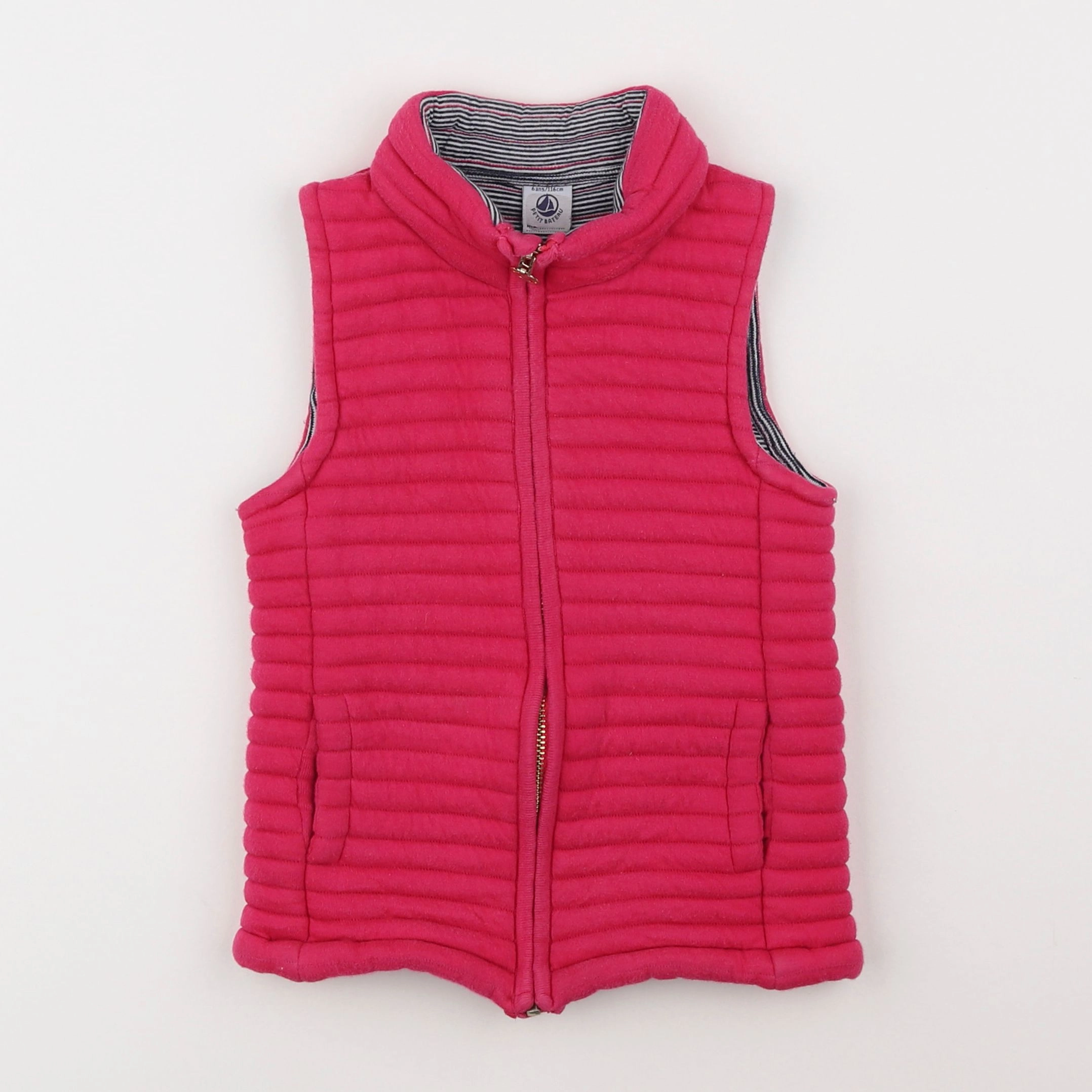 Petit Bateau - gilet rose - 6 ans