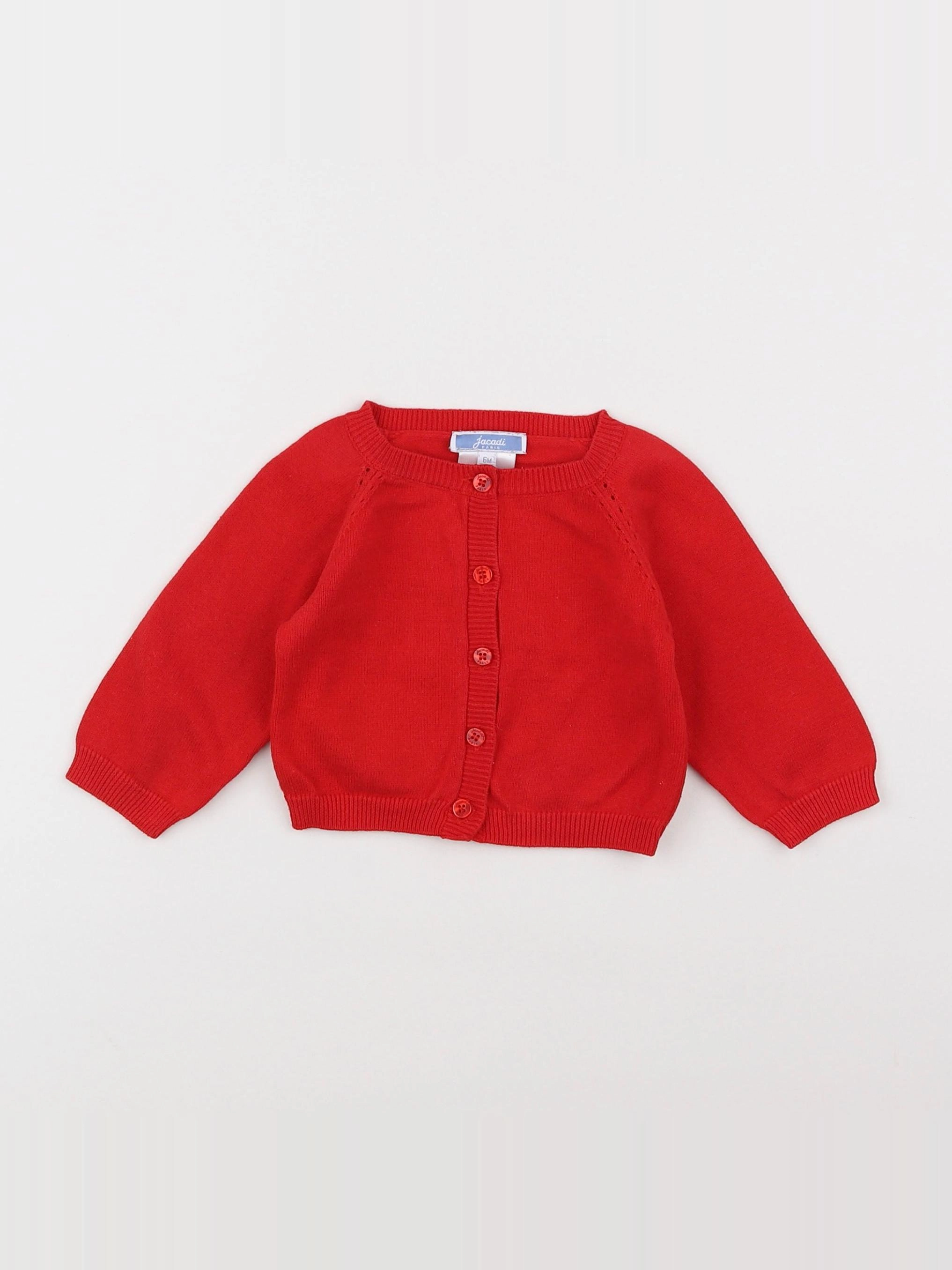 Jacadi - gilet rouge - 6 mois