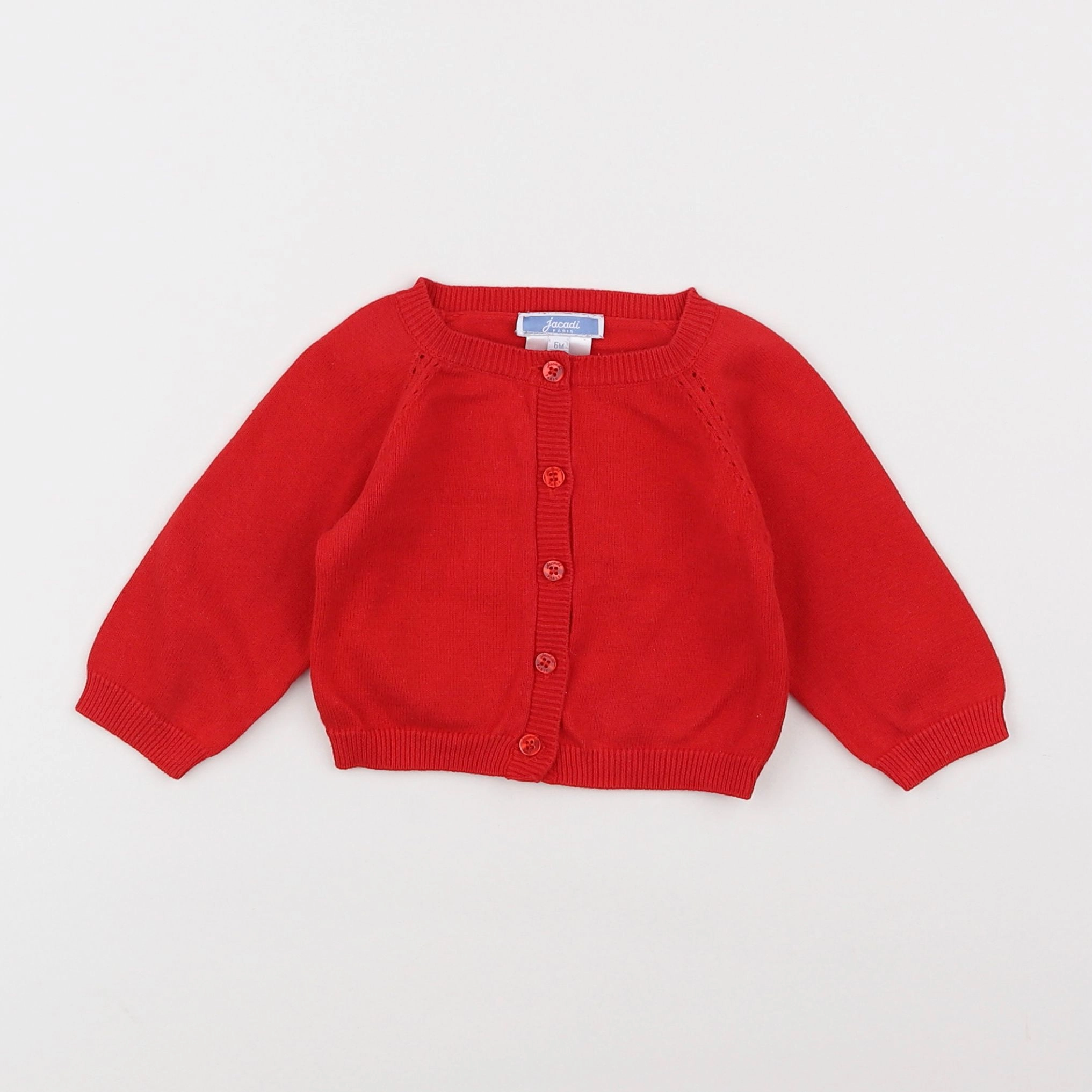Jacadi - gilet rouge - 6 mois