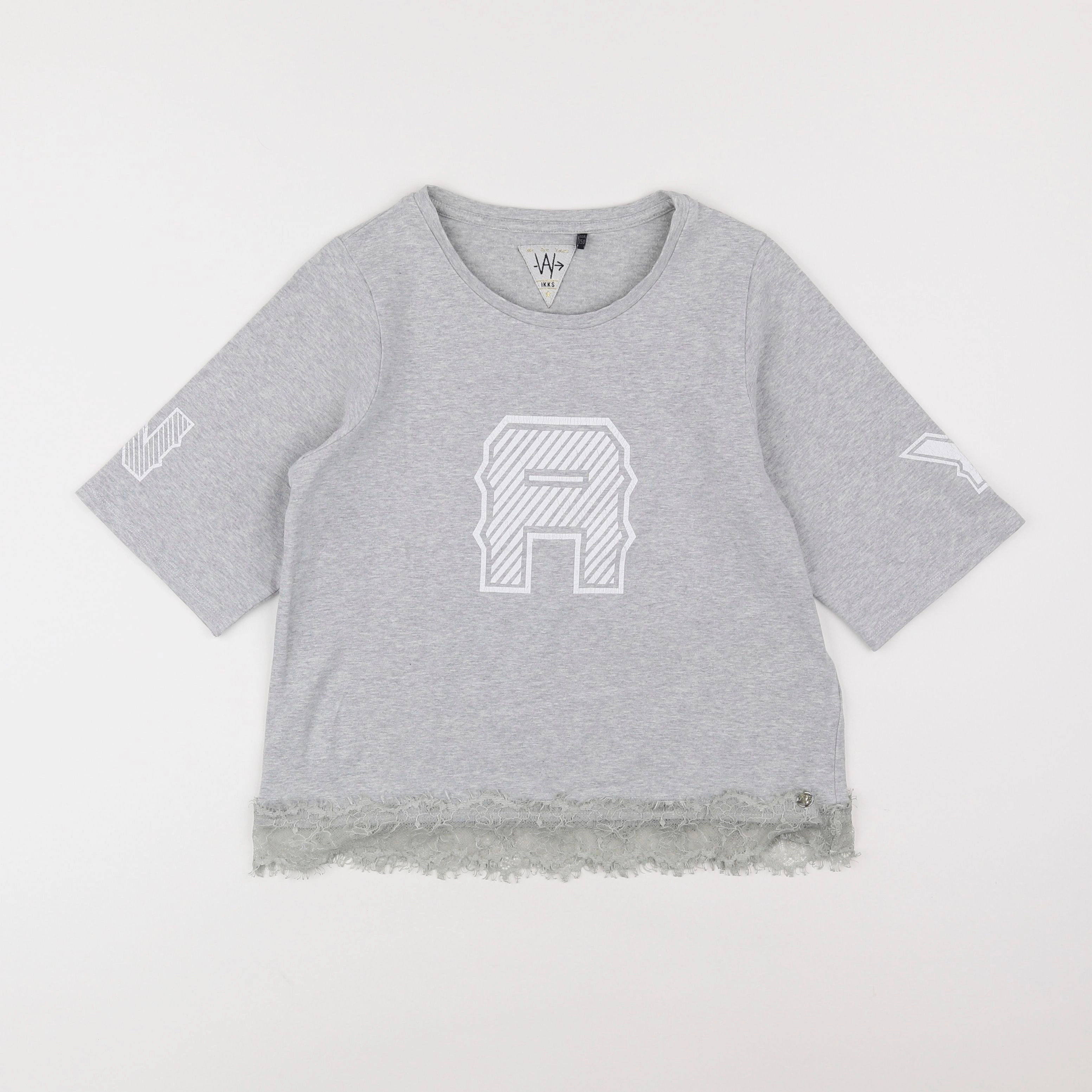 IKKS - tee-shirt gris - 12 ans