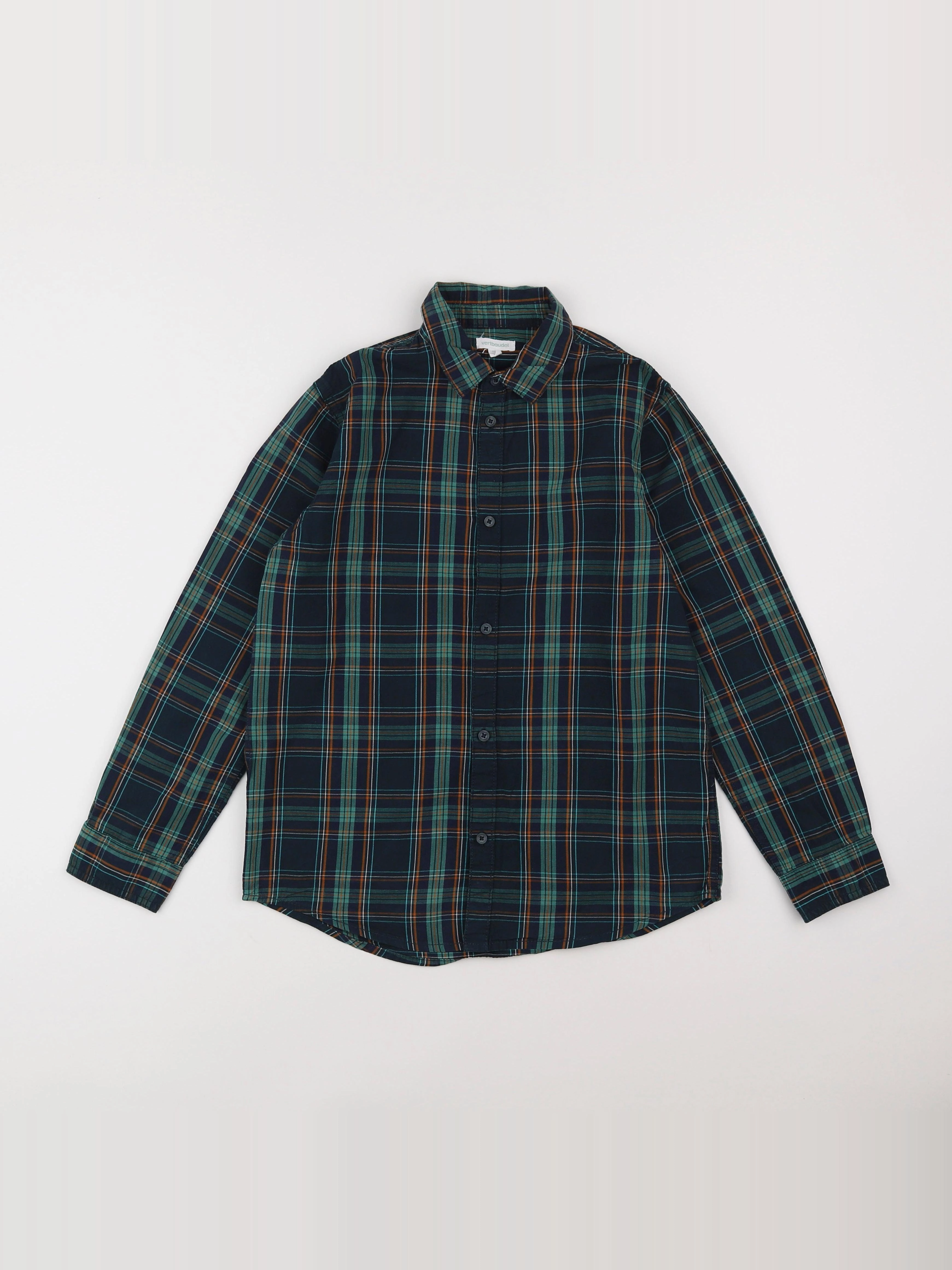 Vertbaudet - chemise vert, bleu - 12 ans