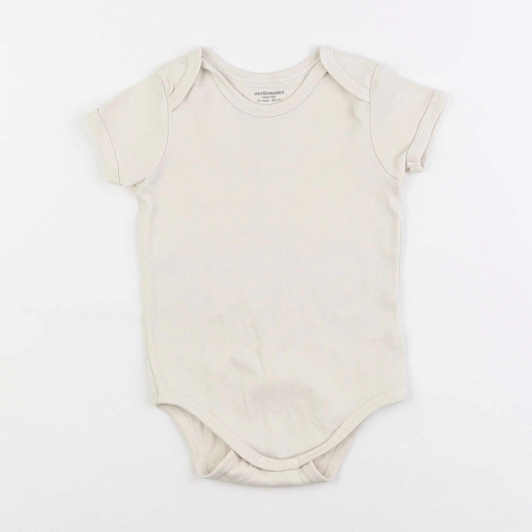 Vertbaudet - body beige - 2 ans