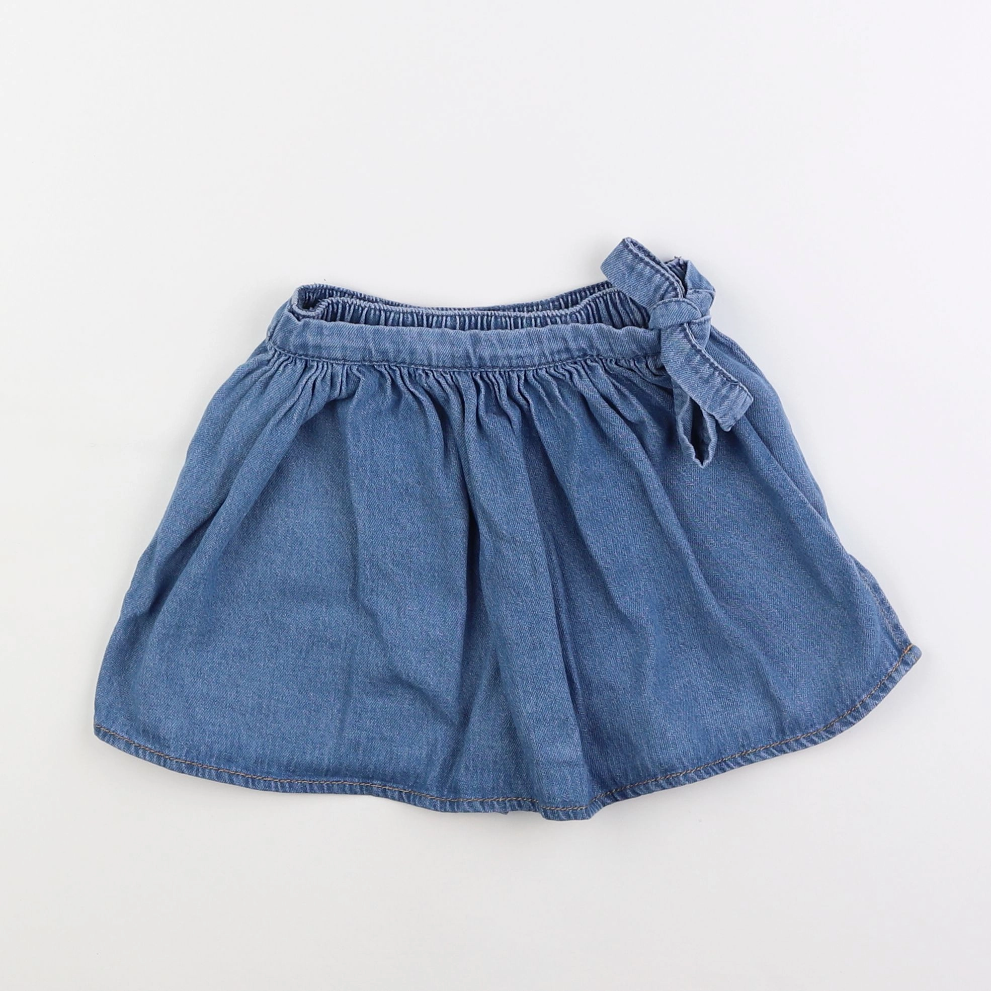 Vertbaudet - jupe short bleu - 4 ans