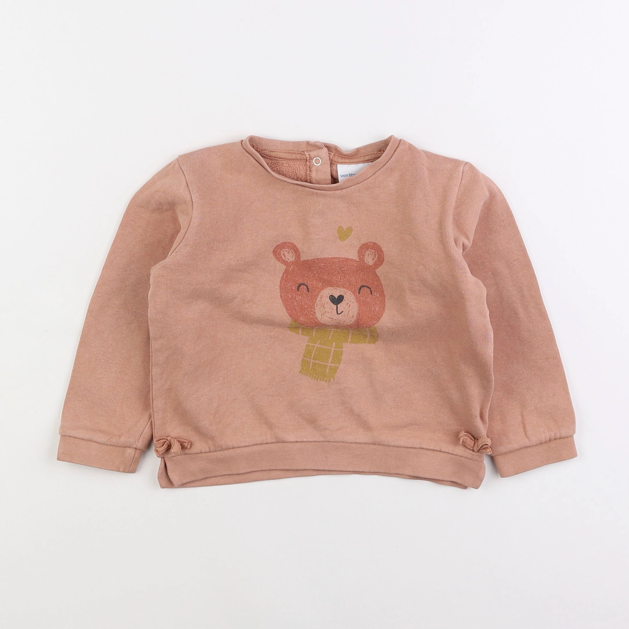 Vertbaudet - sweat rose - 3 ans