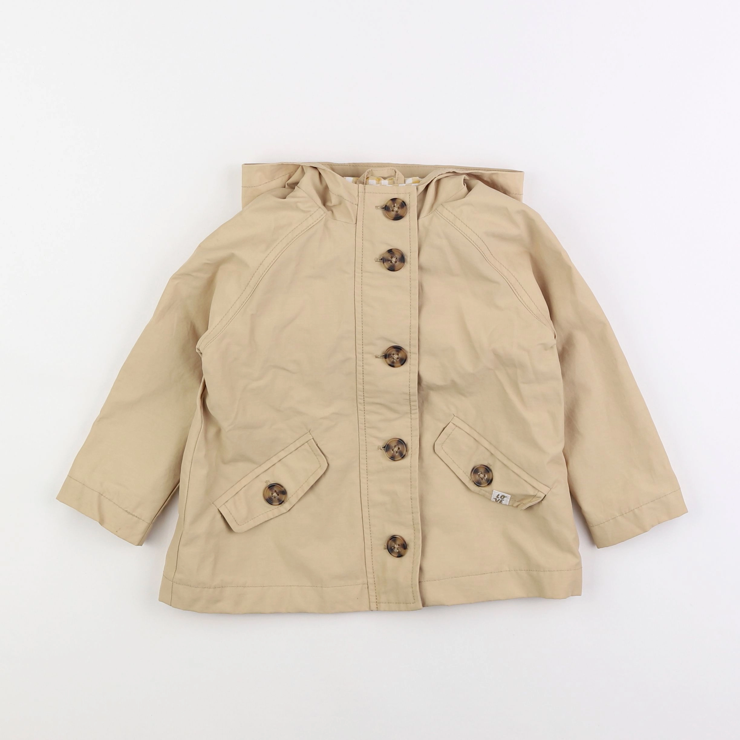 Vertbaudet - veste beige - 2 ans