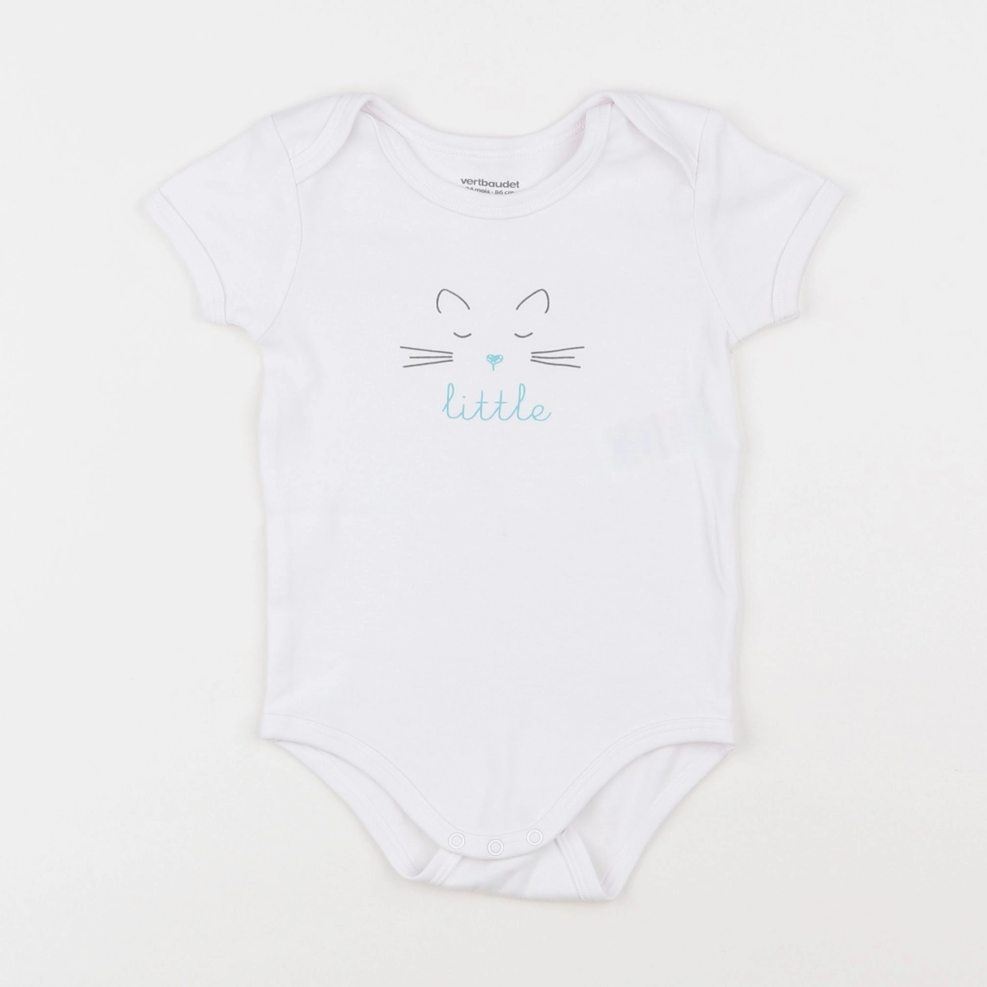 Vertbaudet - body blanc - 2 ans