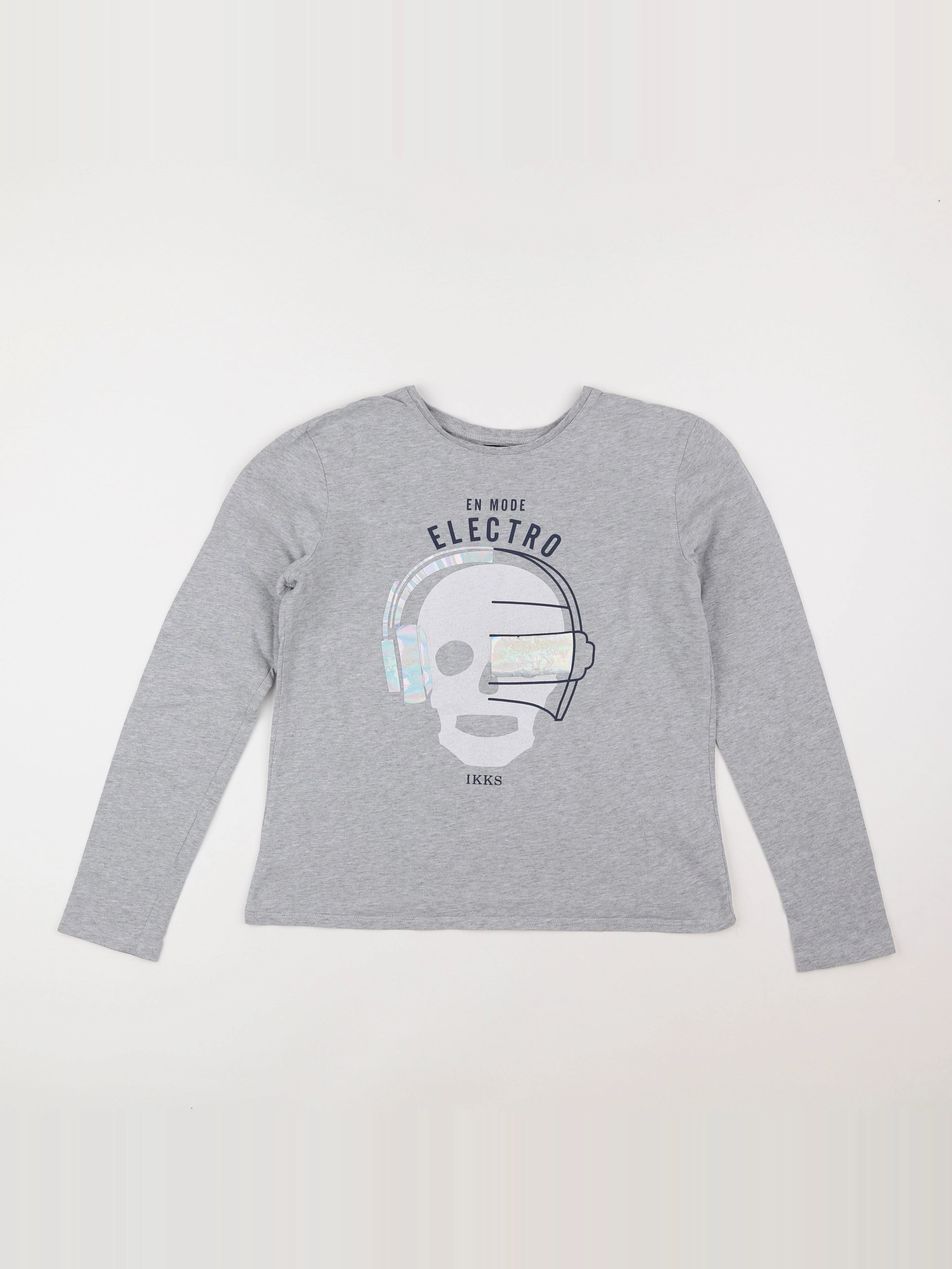 IKKS - tee-shirt gris - 14 ans