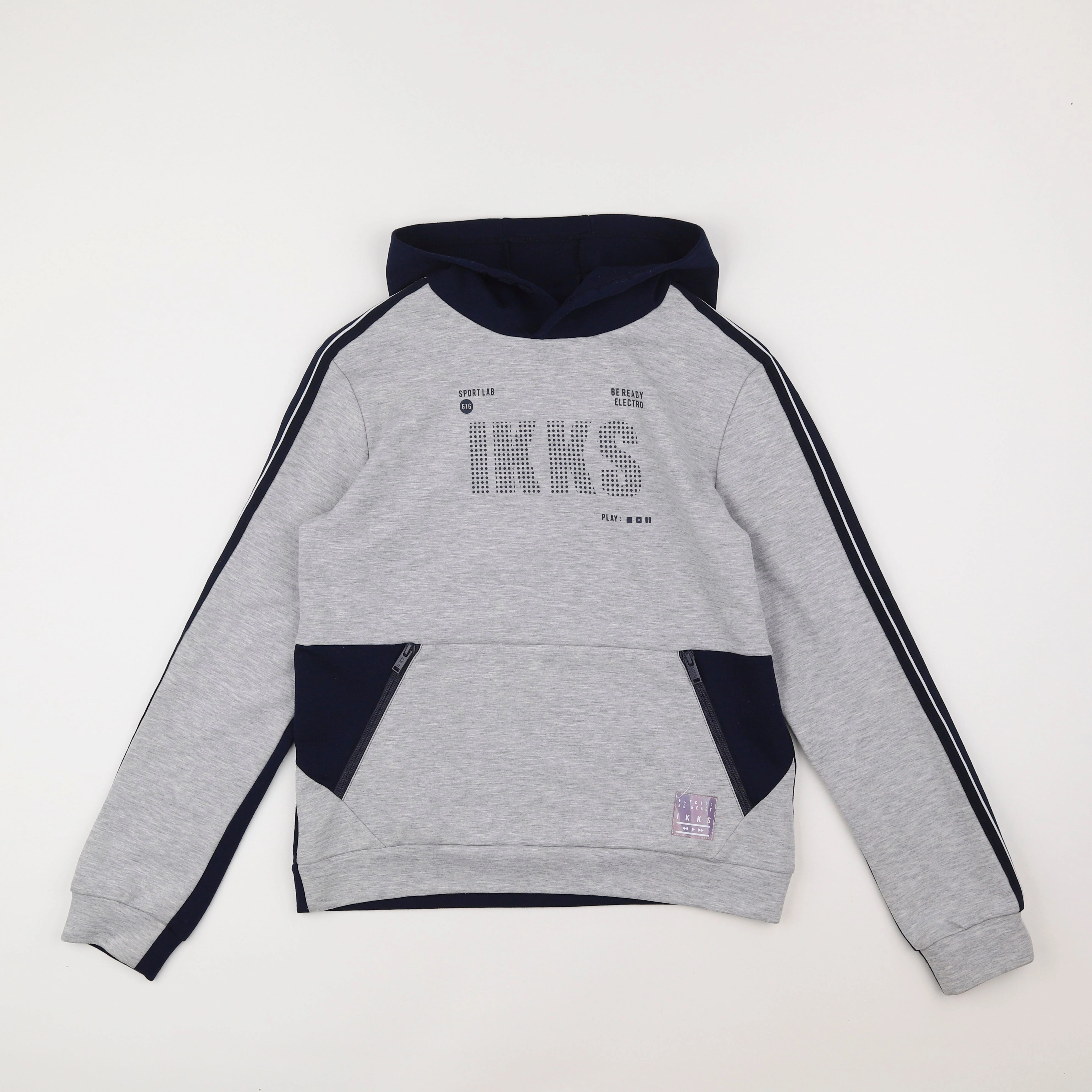 IKKS - sweat gris - 14 ans