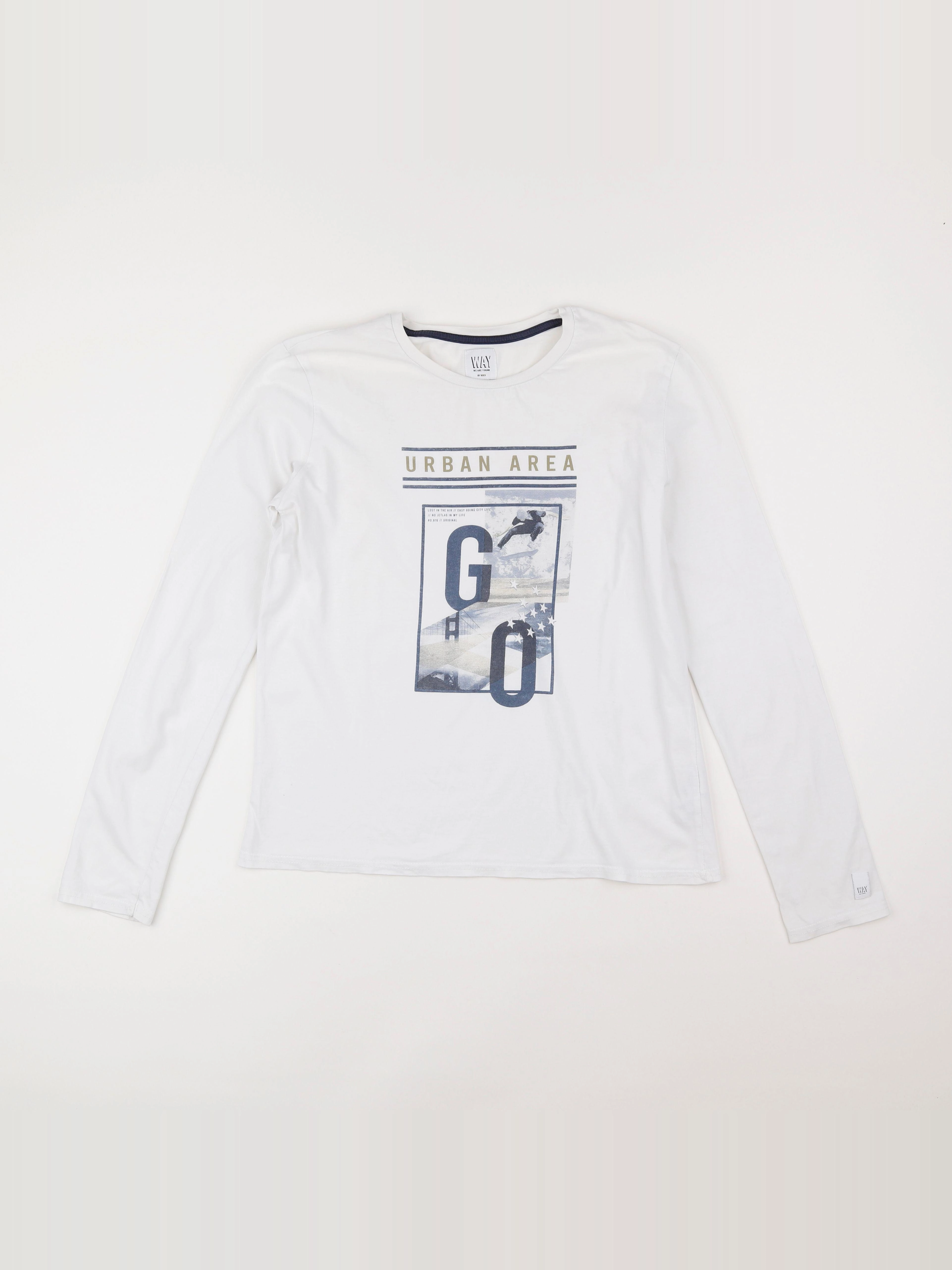 IKKS - tee-shirt blanc - 14 ans