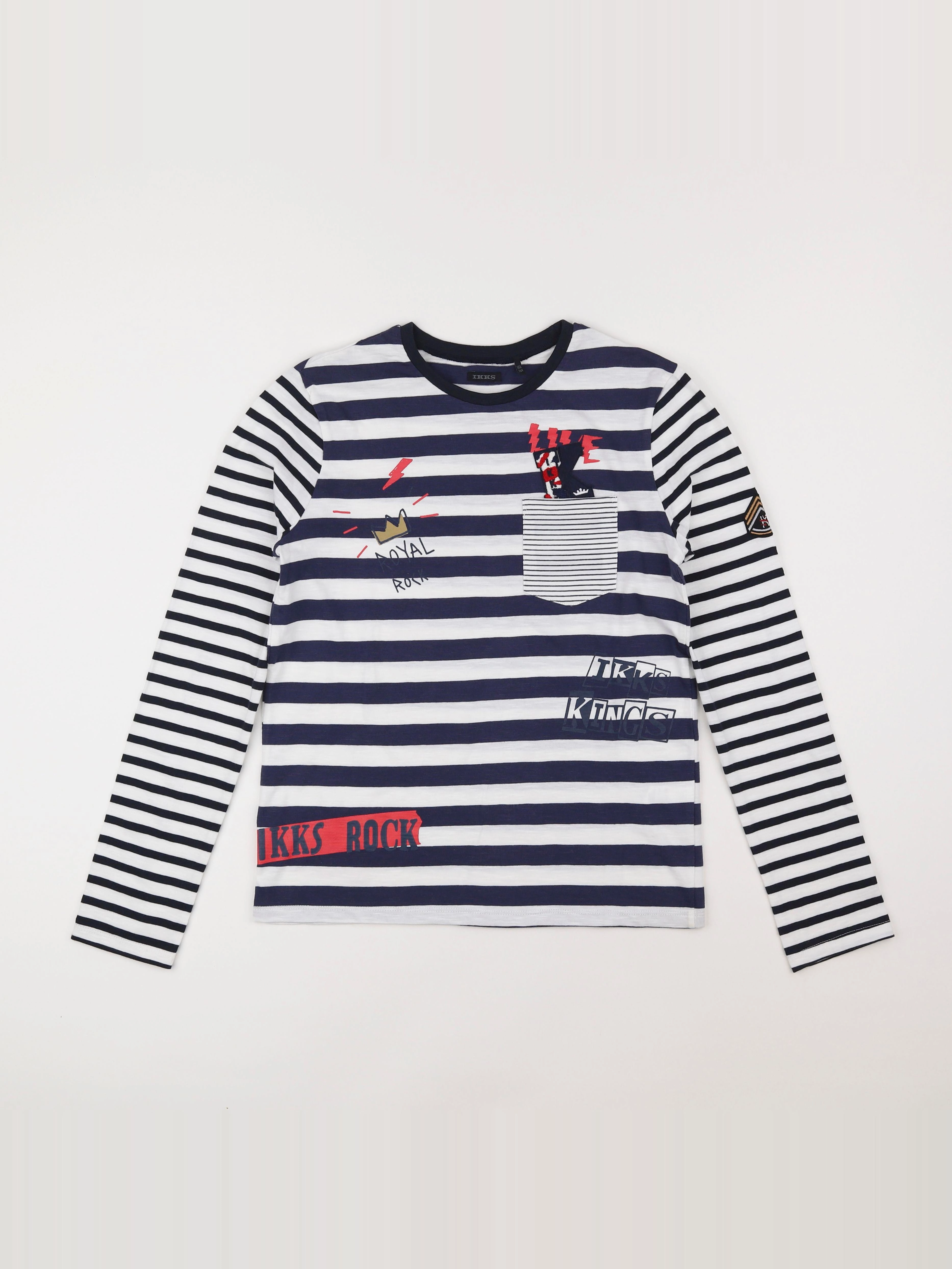 IKKS - tee-shirt bleu - 14 ans