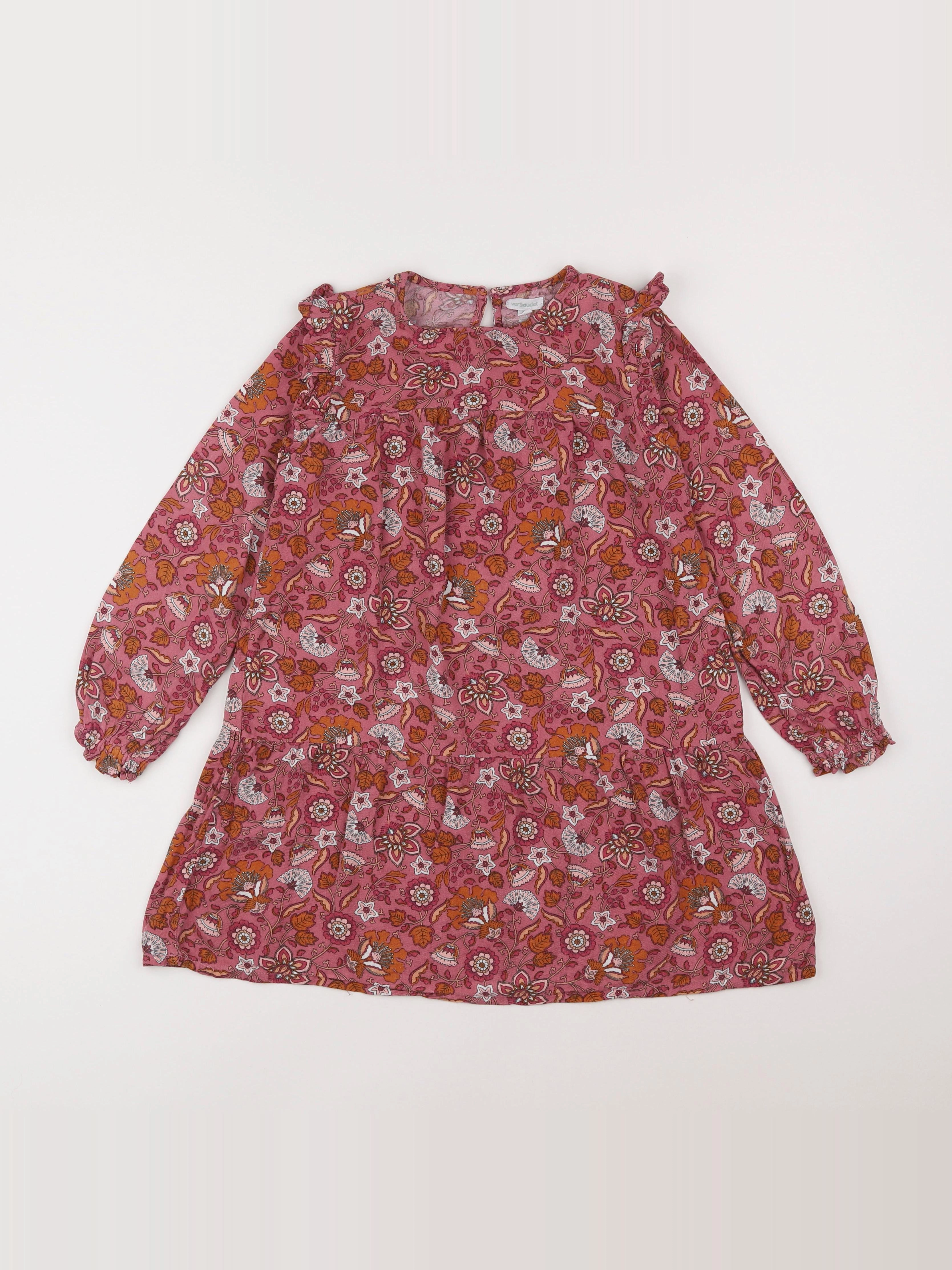 Vertbaudet - robe rose - 8 ans