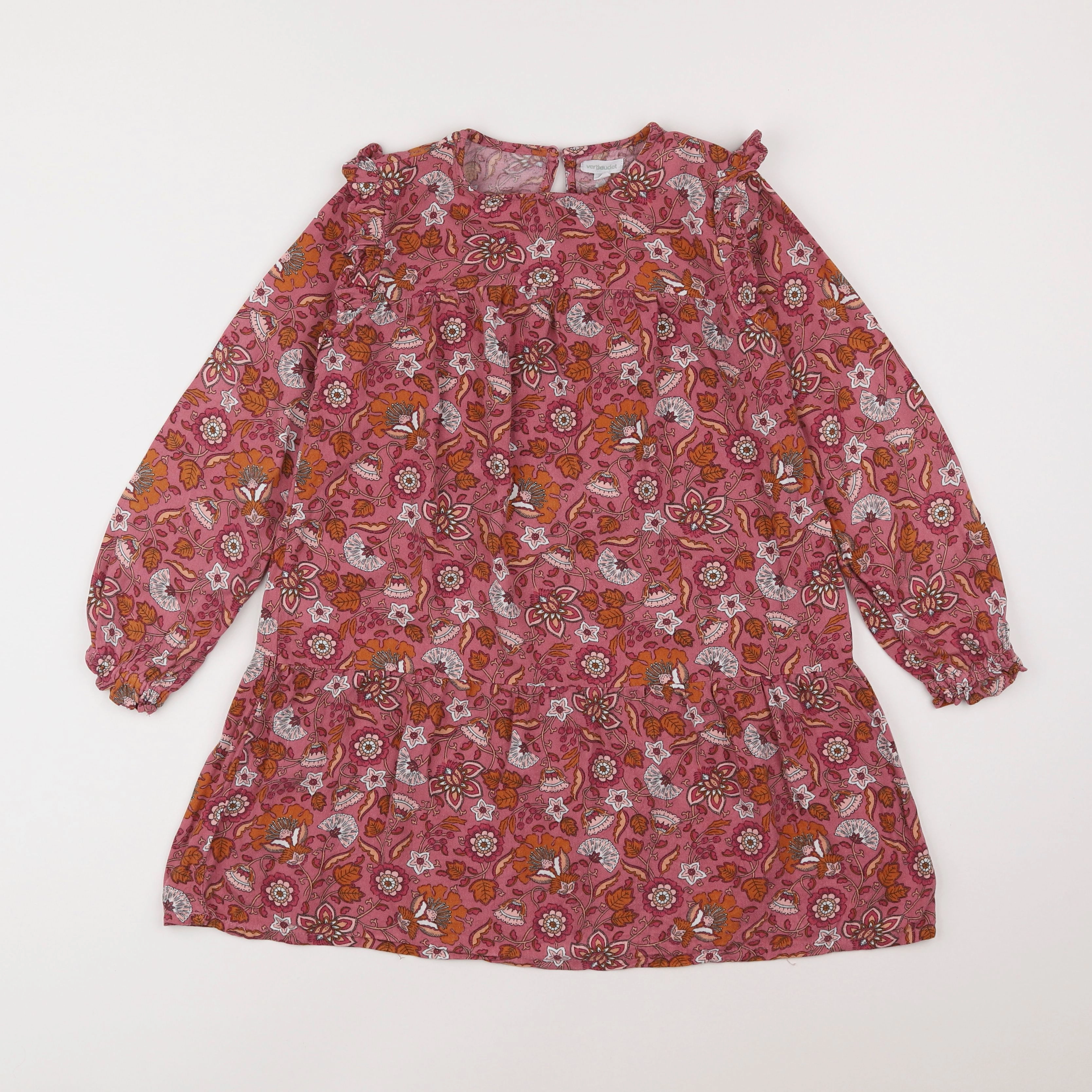 Vertbaudet - robe rose - 8 ans