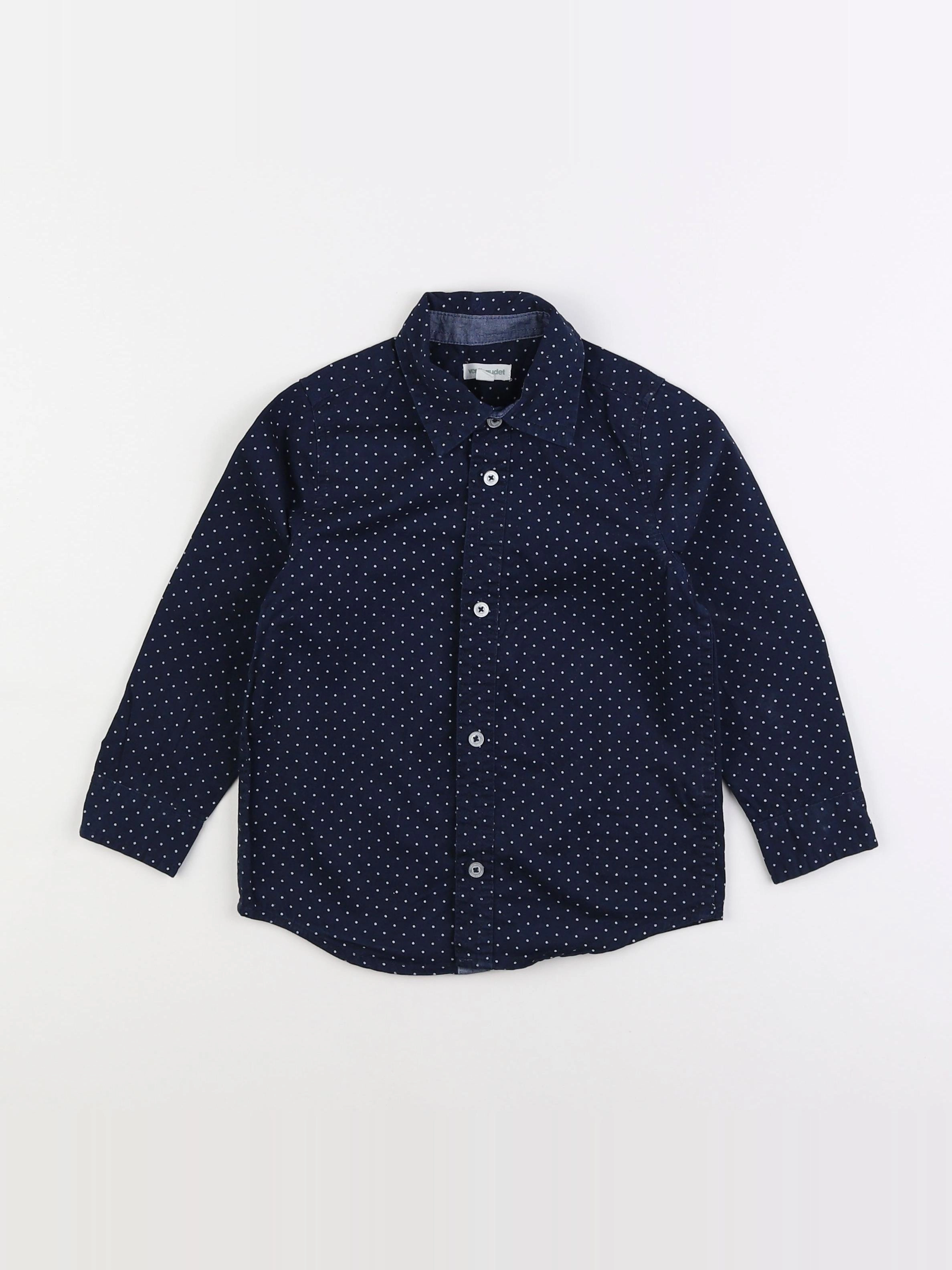 Vertbaudet - chemise bleu, blanc - 4 ans