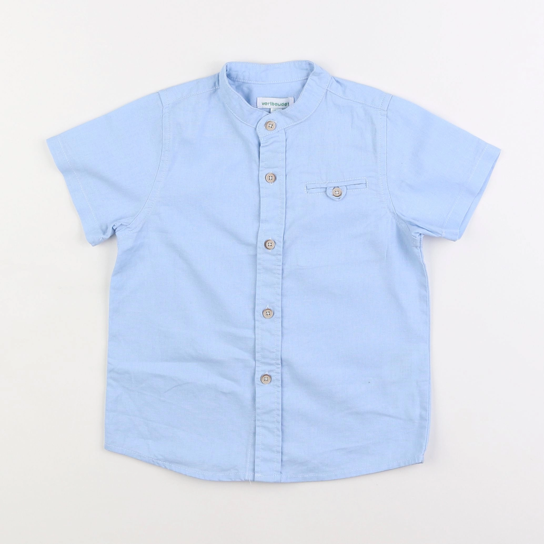 Vertbaudet - chemise bleu - 4 ans