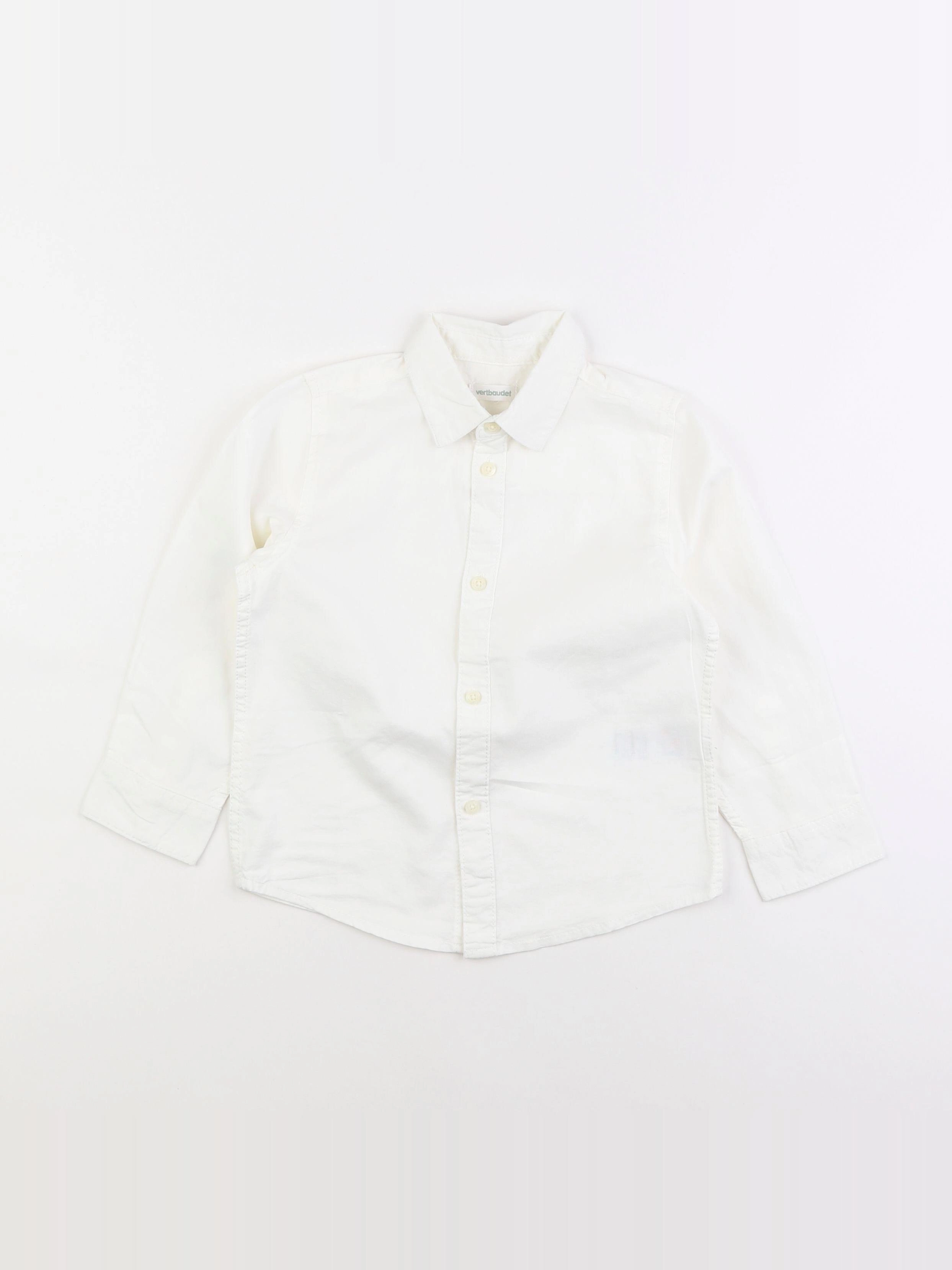 Vertbaudet - chemise blanc - 4 ans