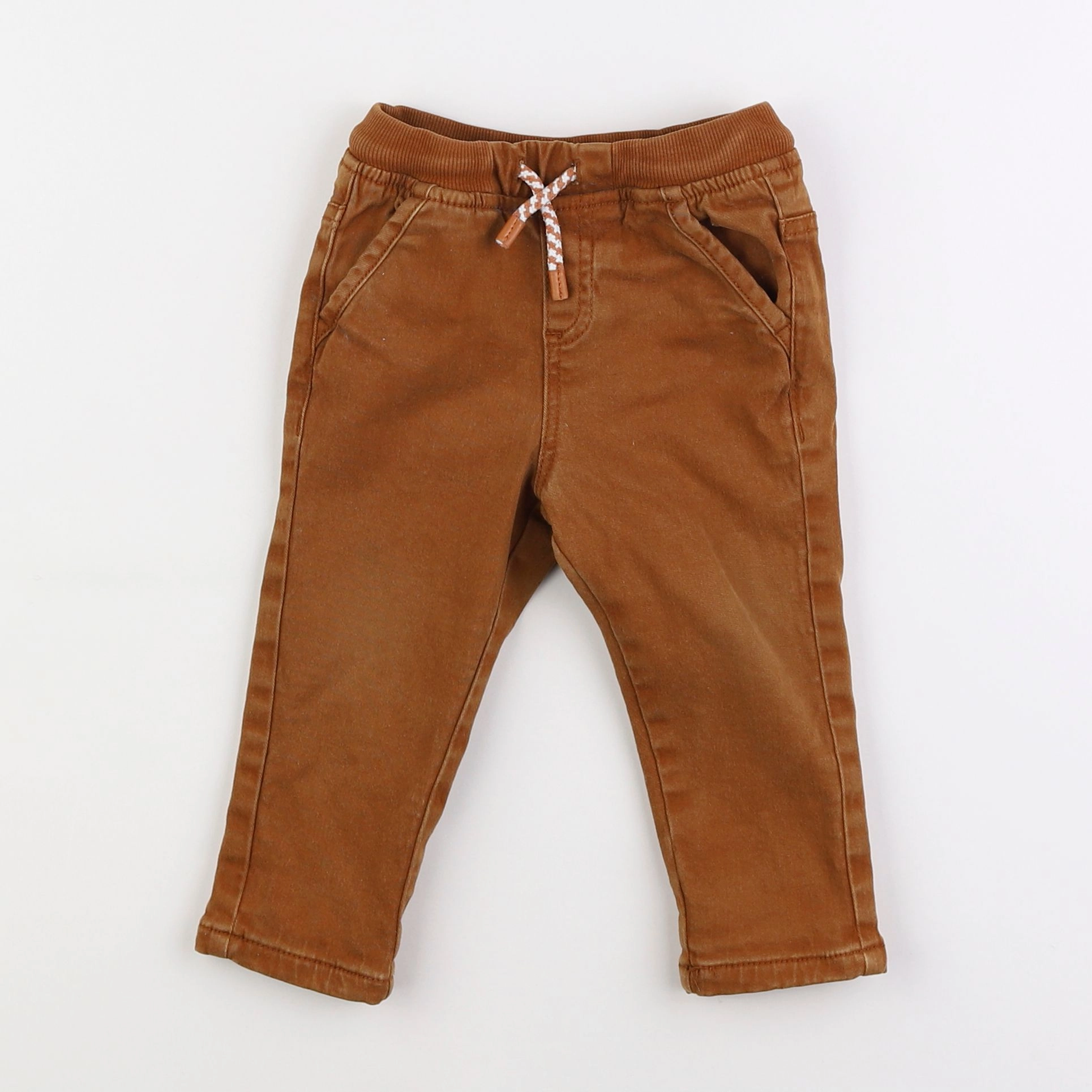 Vertbaudet - pantalon marron - 18 mois