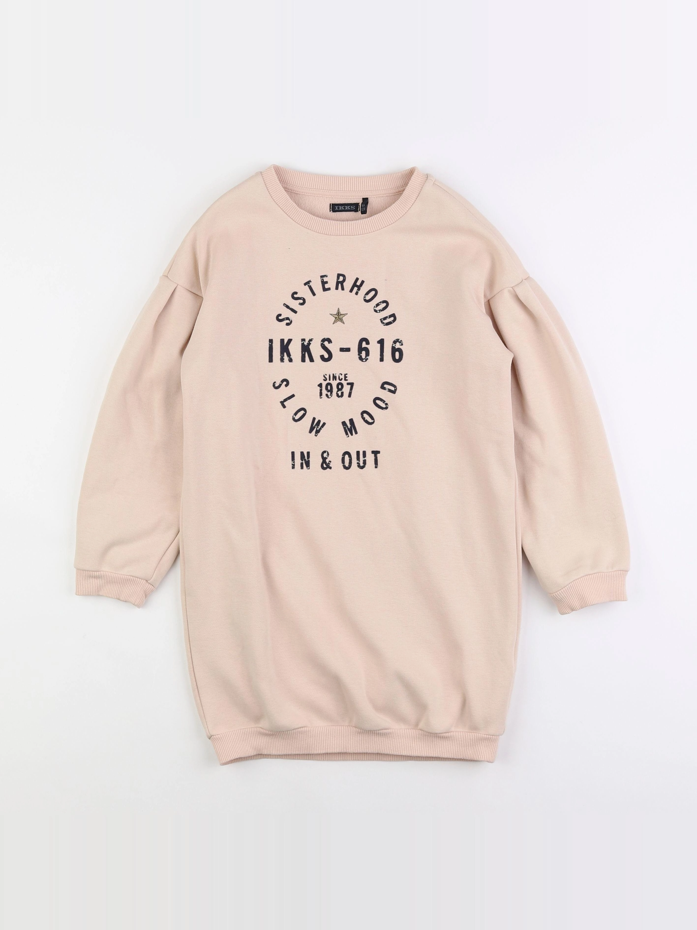 IKKS - robe beige - 8 ans