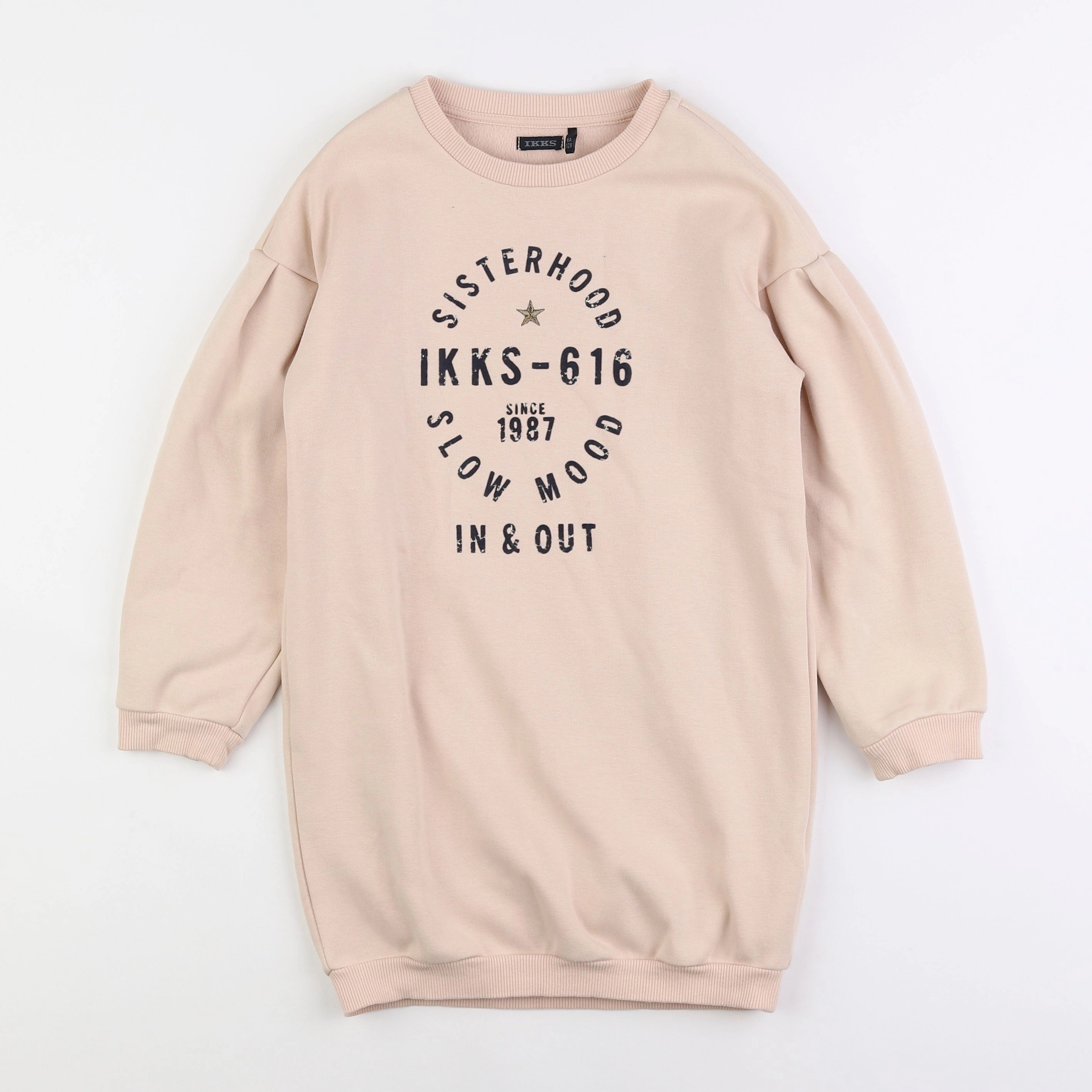 IKKS - robe beige - 8 ans