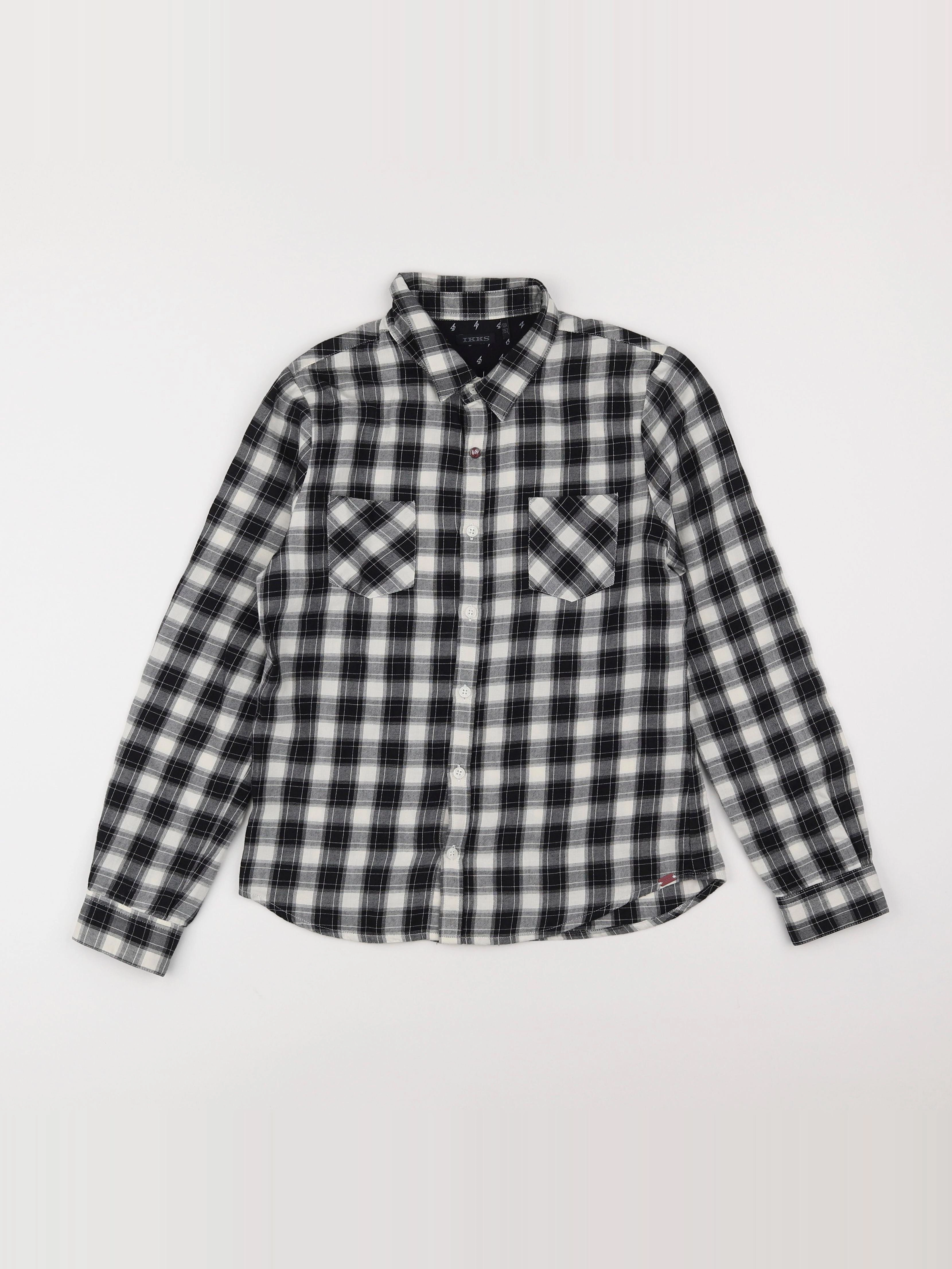 IKKS - chemise blanc, noir - 12 ans