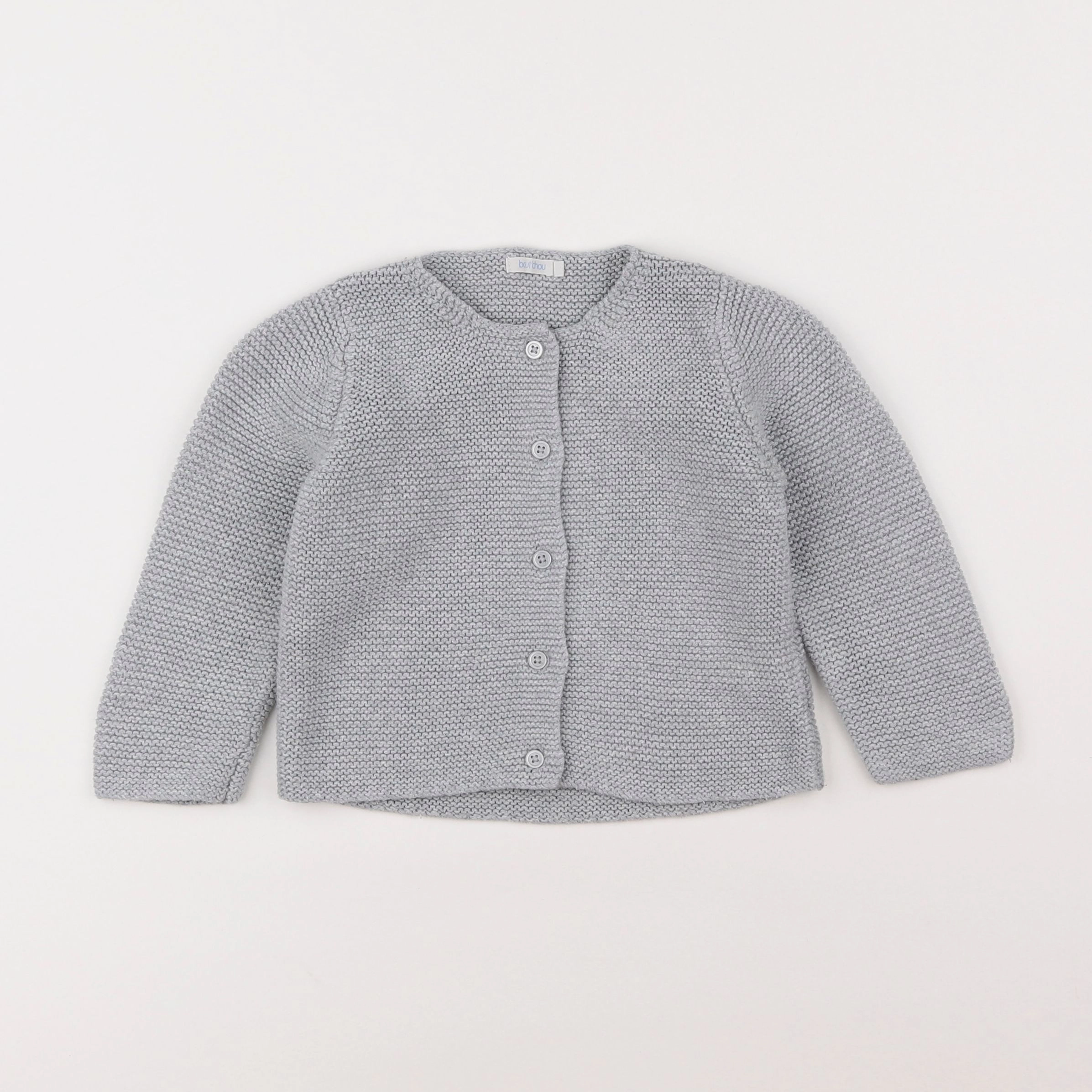 Boutchou - gilet gris - 18 mois