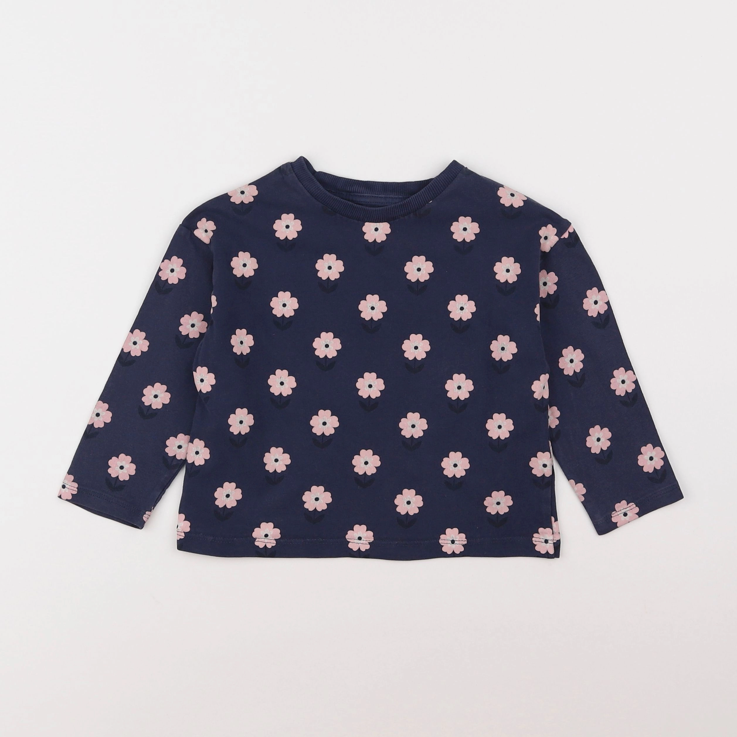 Vertbaudet - tee-shirt bleu, rose - 3 ans