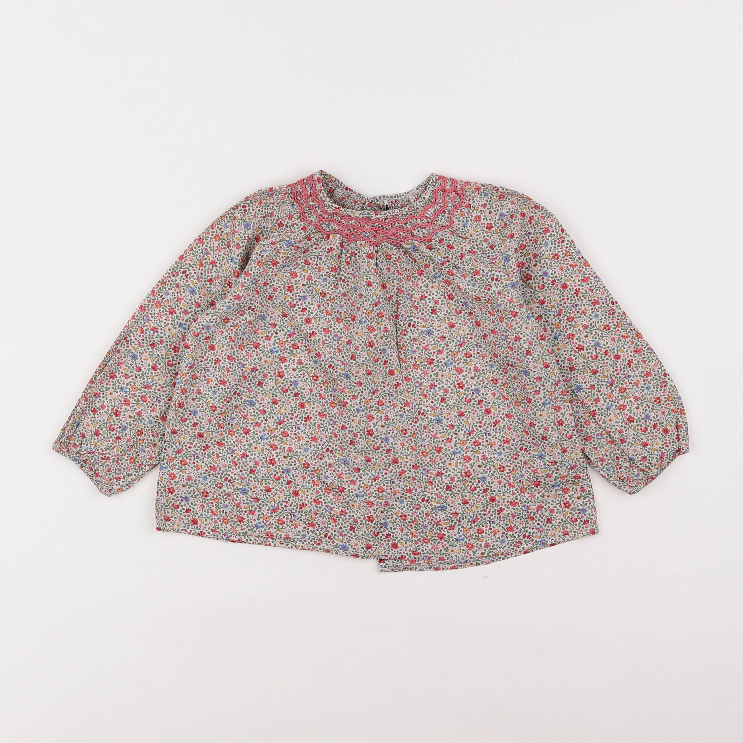 Cyrillus - blouse multicolore - 2 ans