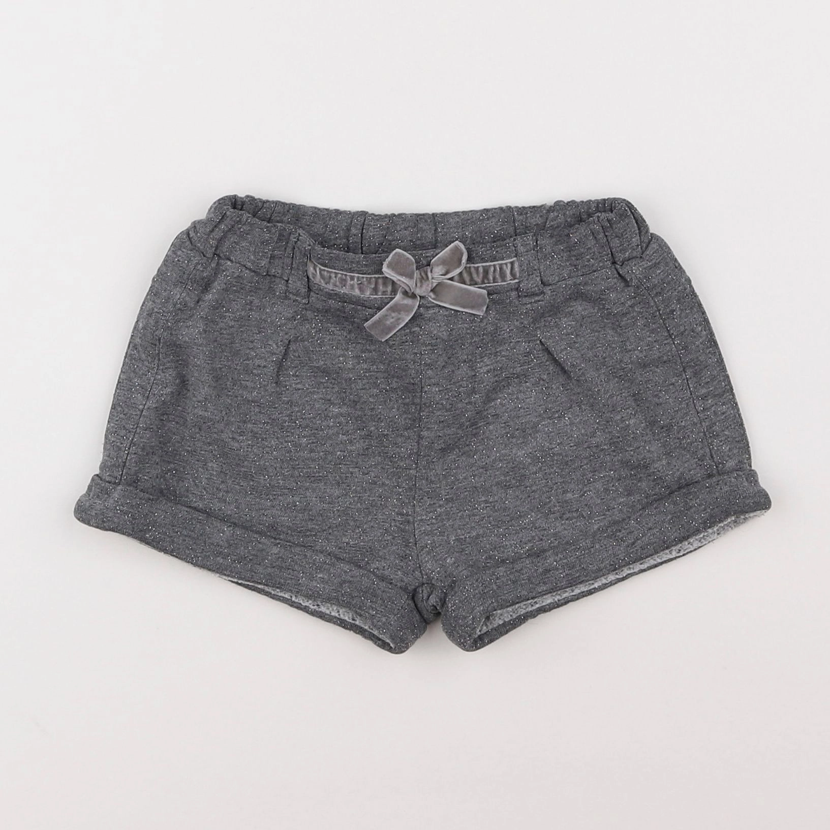 Vertbaudet - short gris, argent - 2 ans