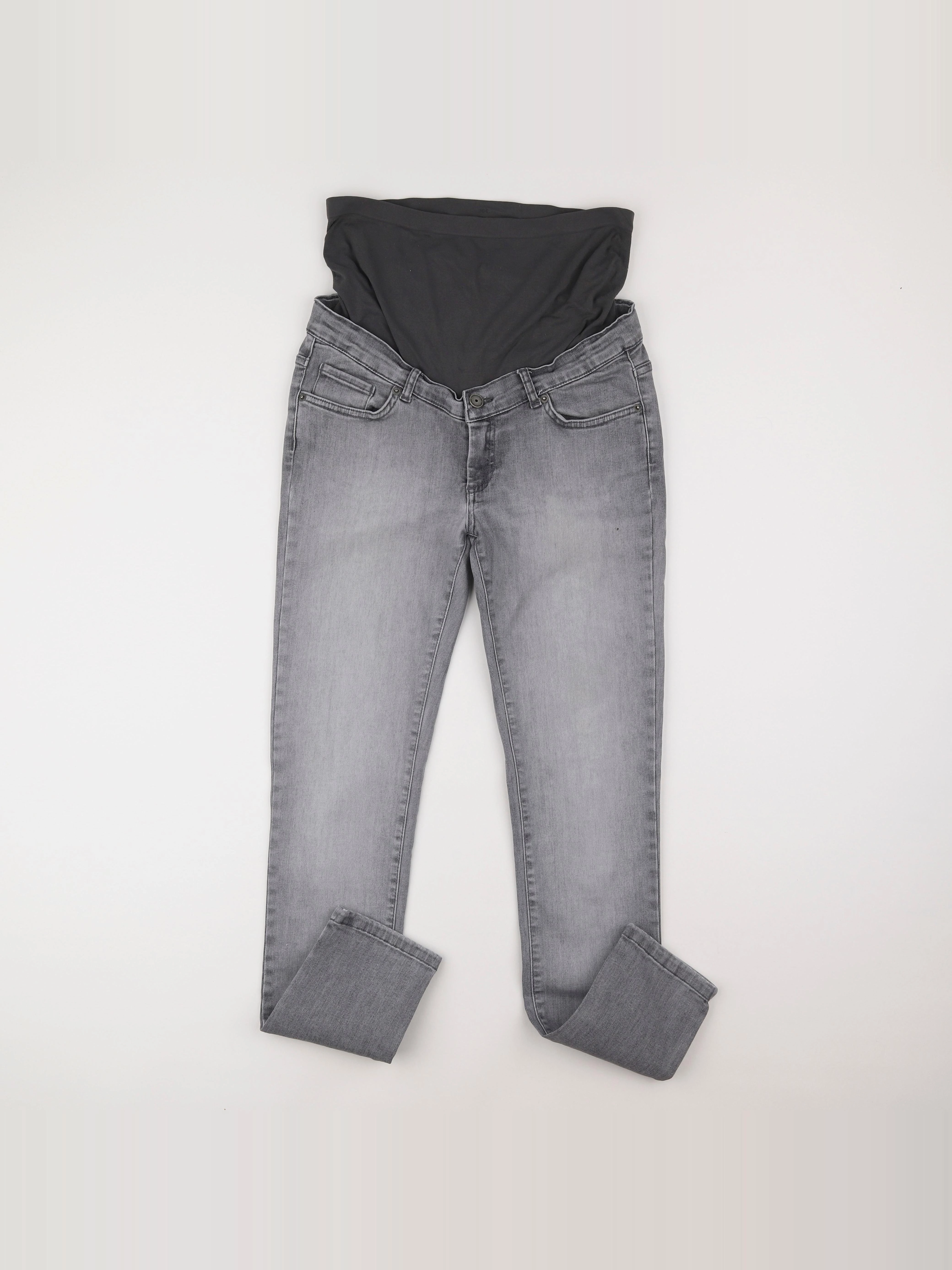 Envie de fraise - jean grossesse gris - 40